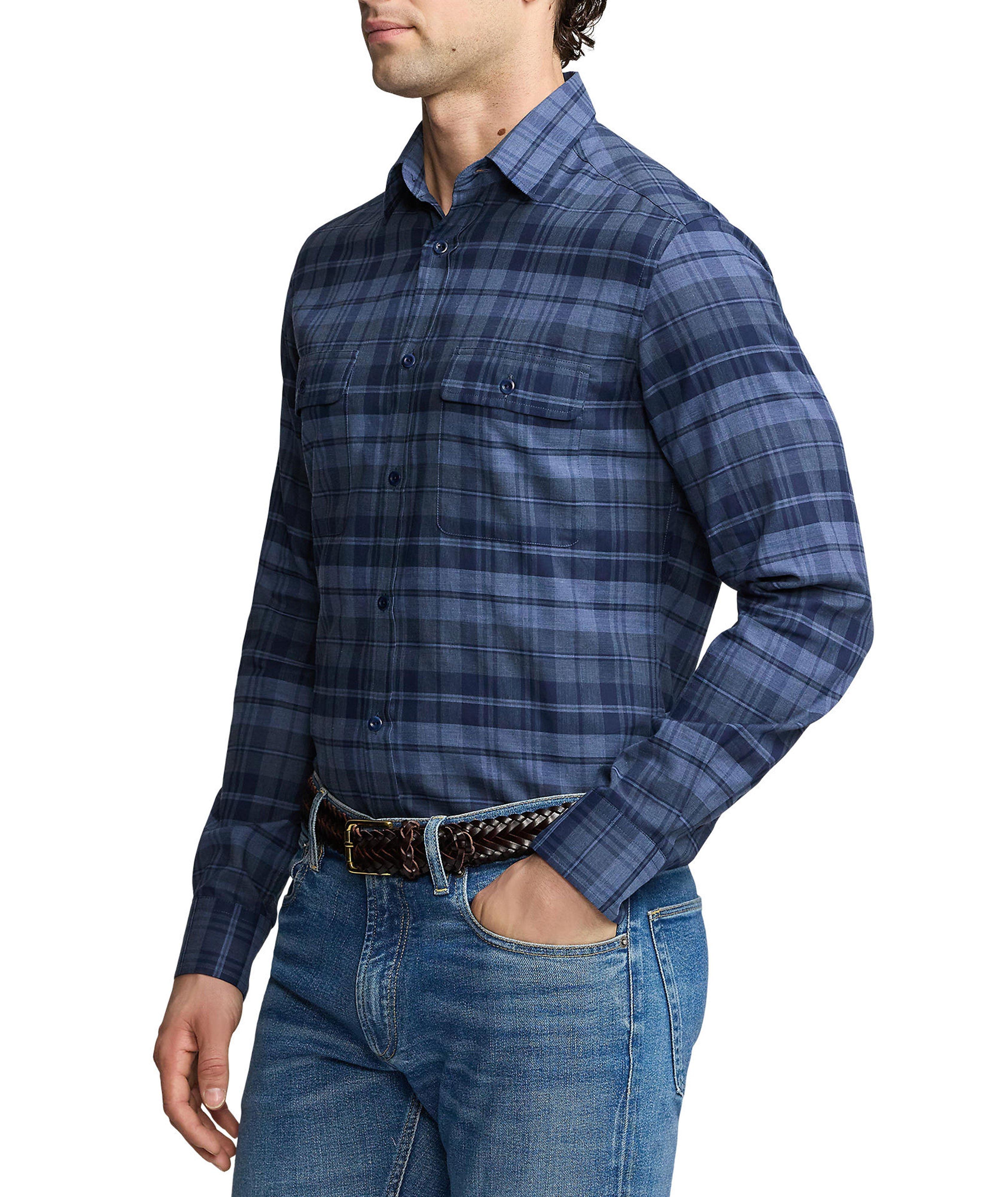 Cotton Shadow Plaid Shirt image 4