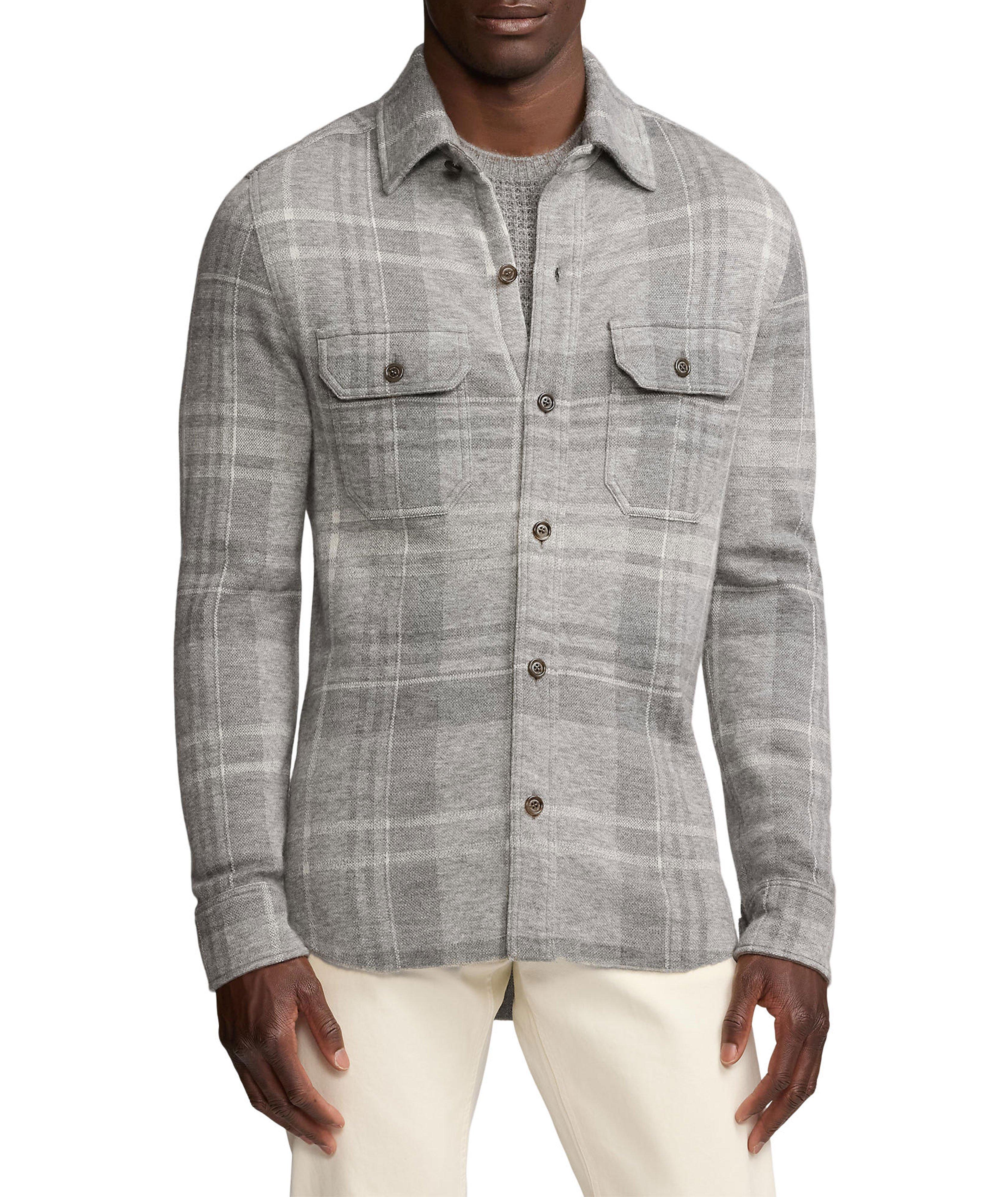 Birdseye Cashmere-Wool Overshirt  image 1