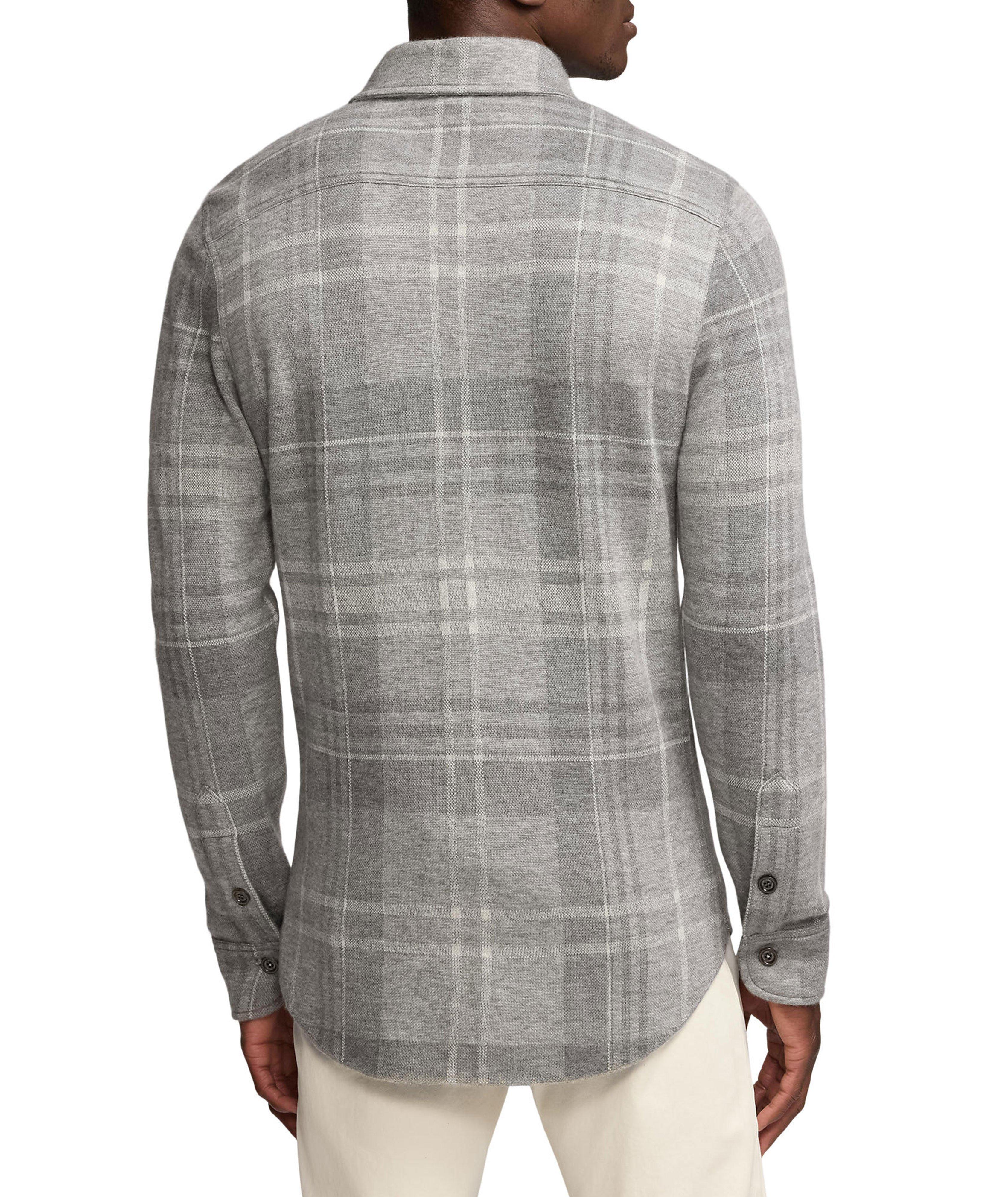 Birdseye Cashmere-Wool Overshirt  image 2