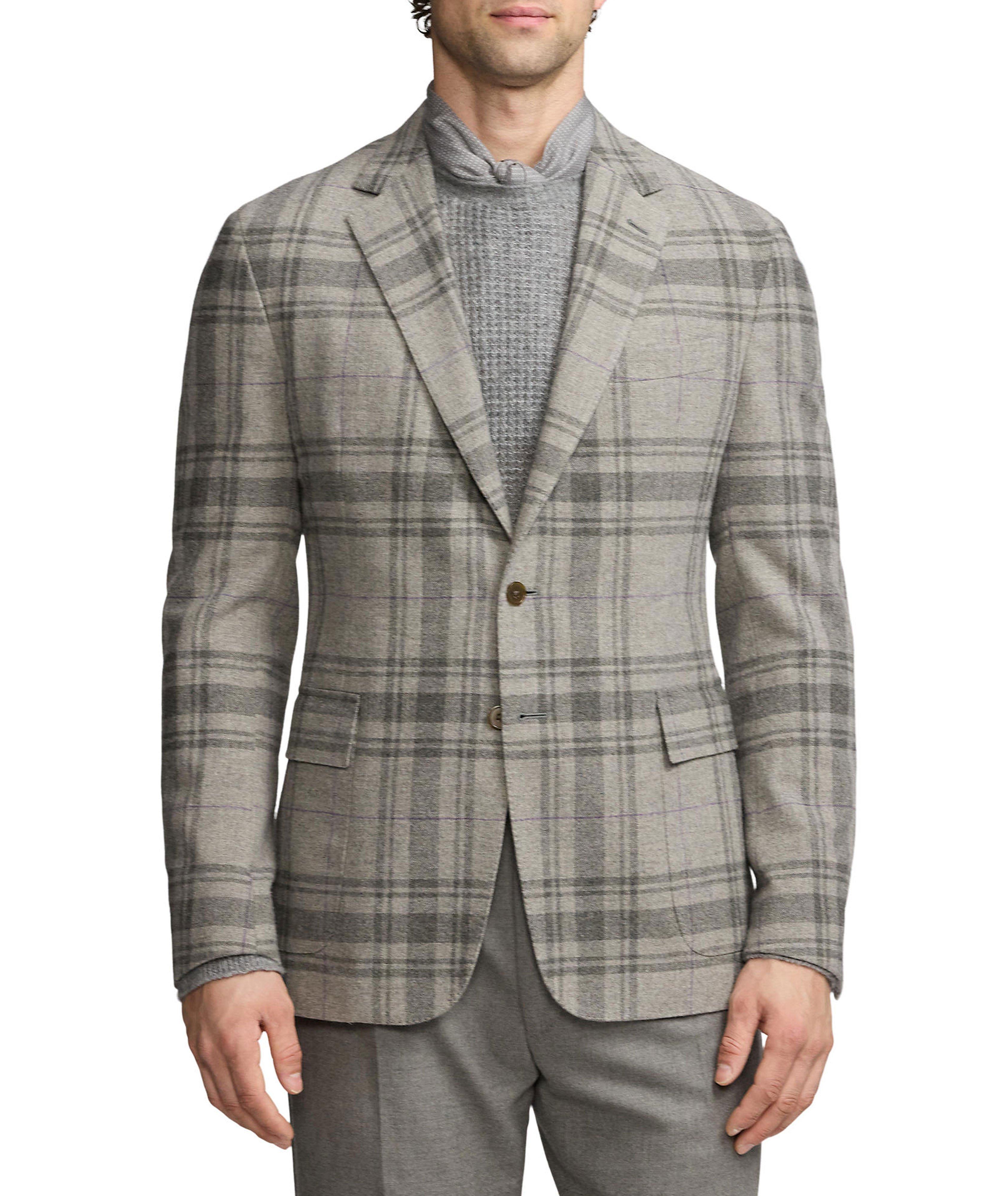 Plaid Wool Sport Jacket  image 1