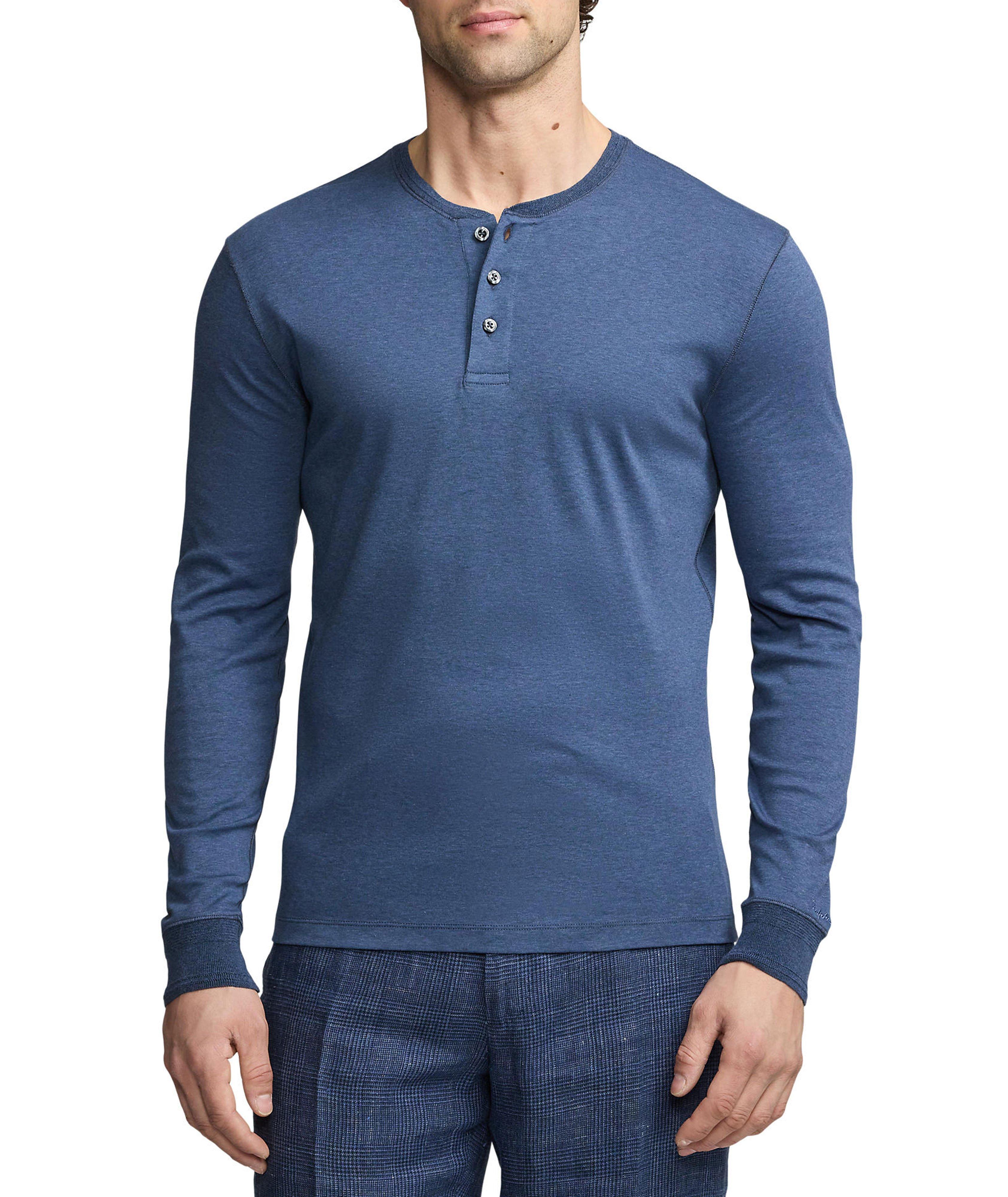 Soft Touch Interlock Knit Henley image 1