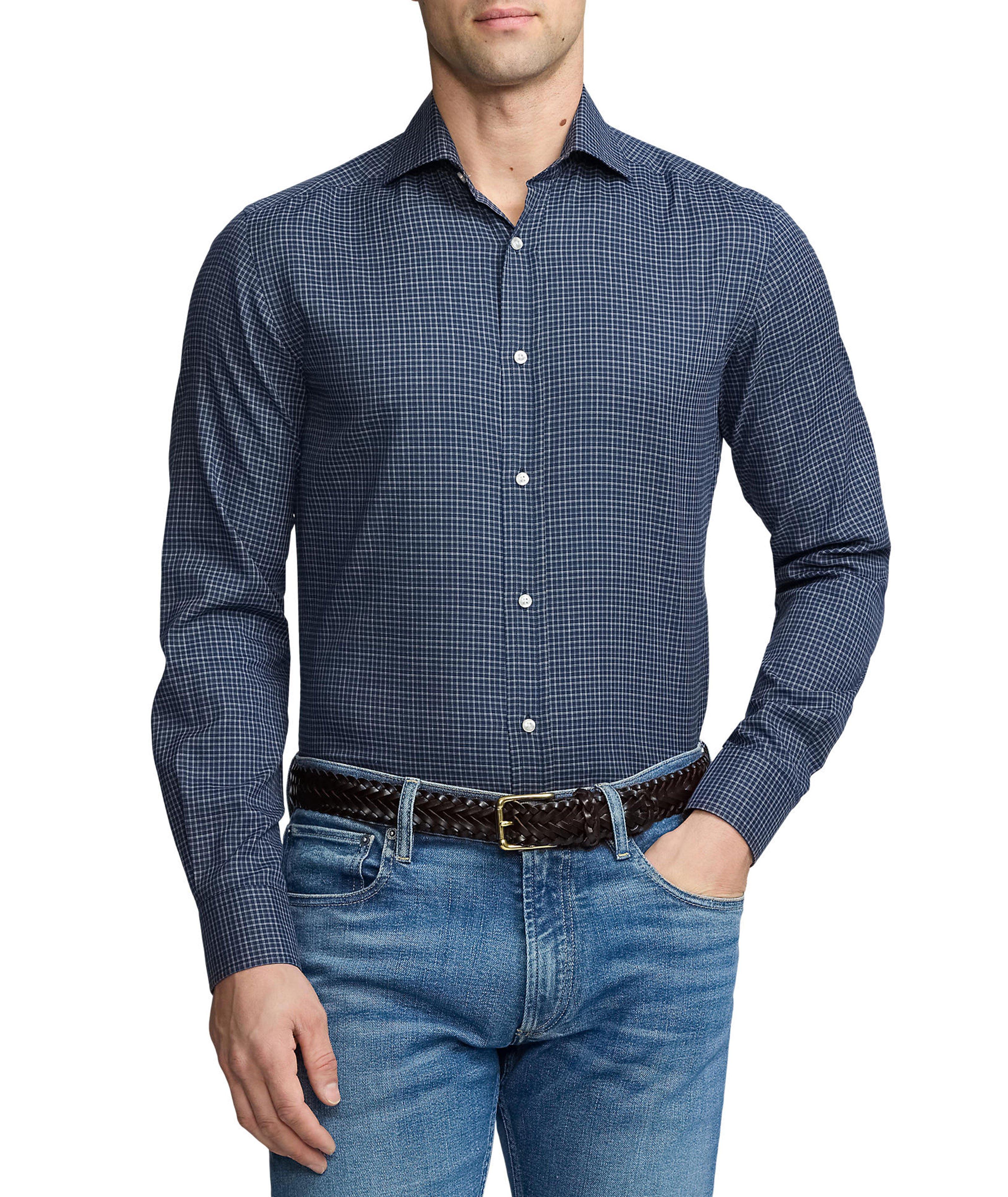 Chemise décontractée en coton à carreaux image 1