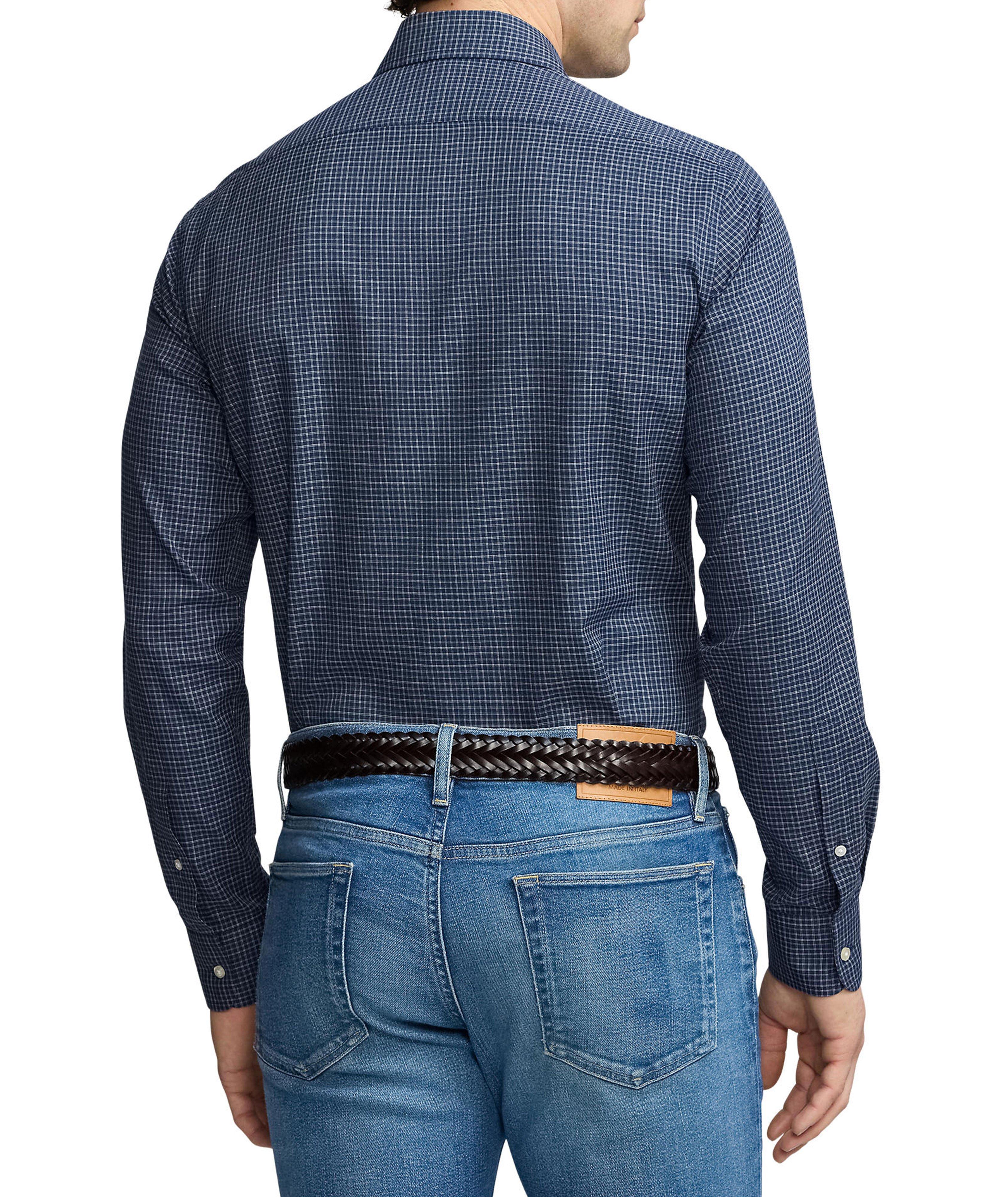 Chemise décontractée en coton à carreaux image 2