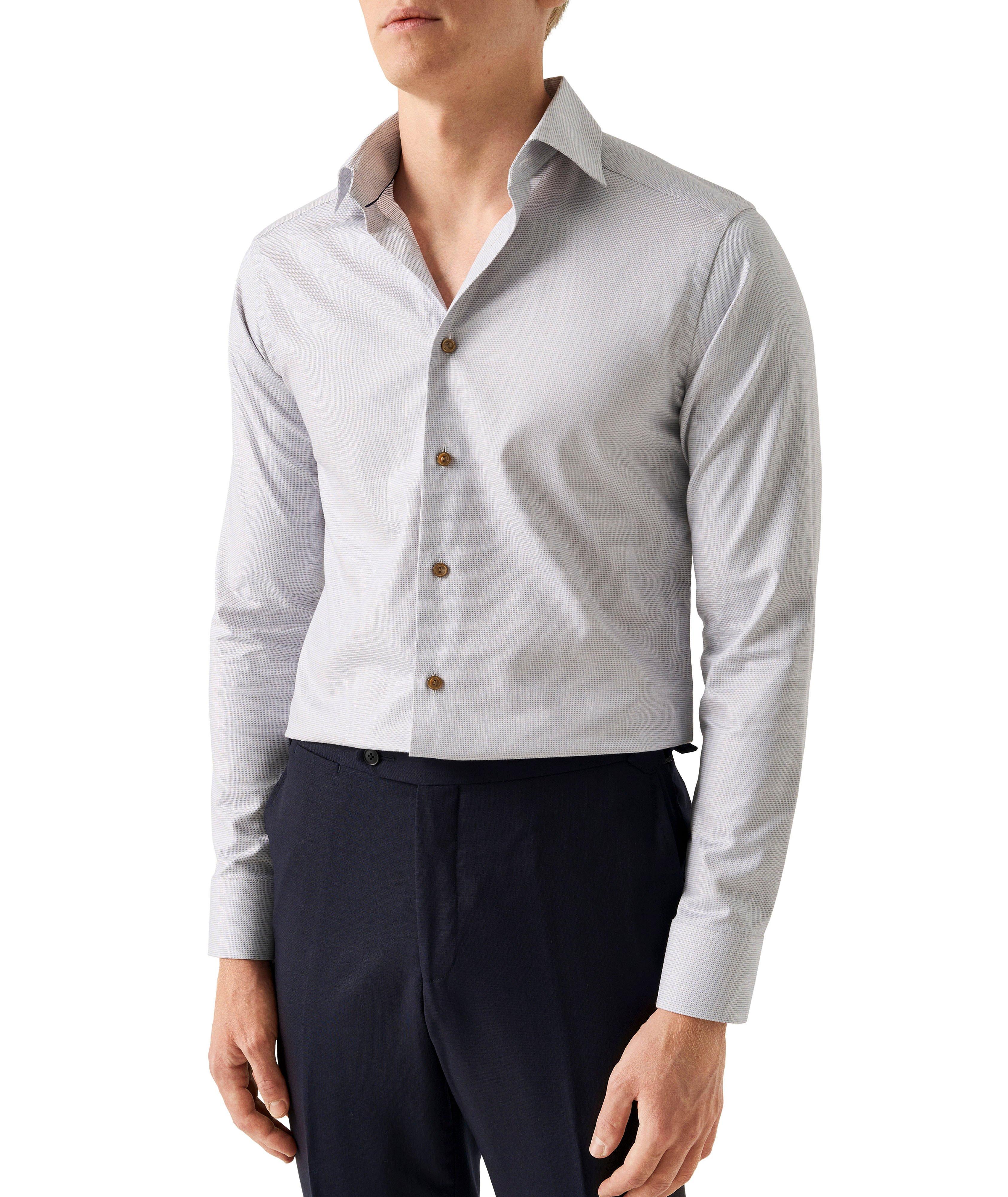 Slim-Fit Cotton-Blend Dress Shirt image 1
