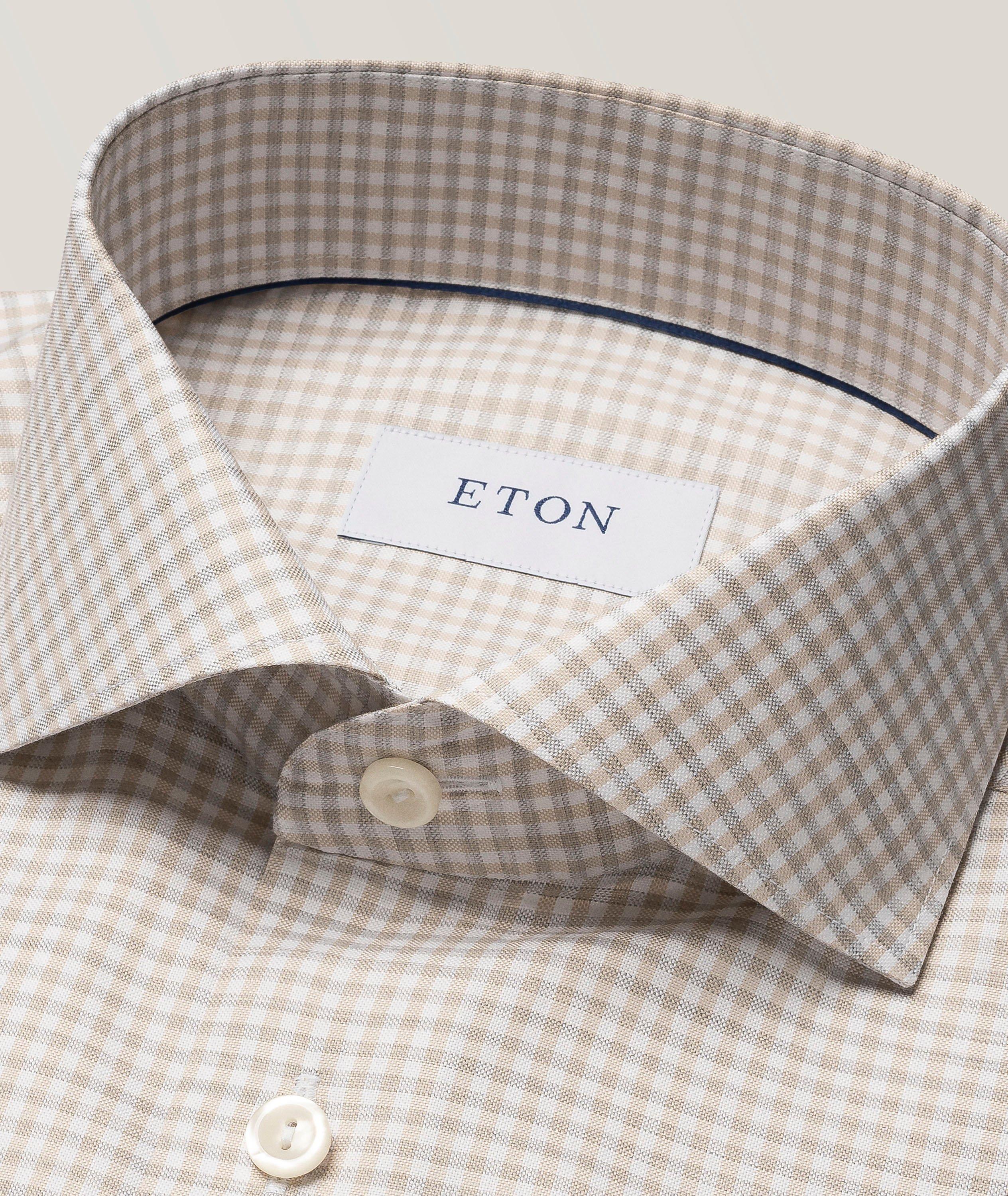 Slim-Fit Check Signature Oxford Dress Shirt image 1