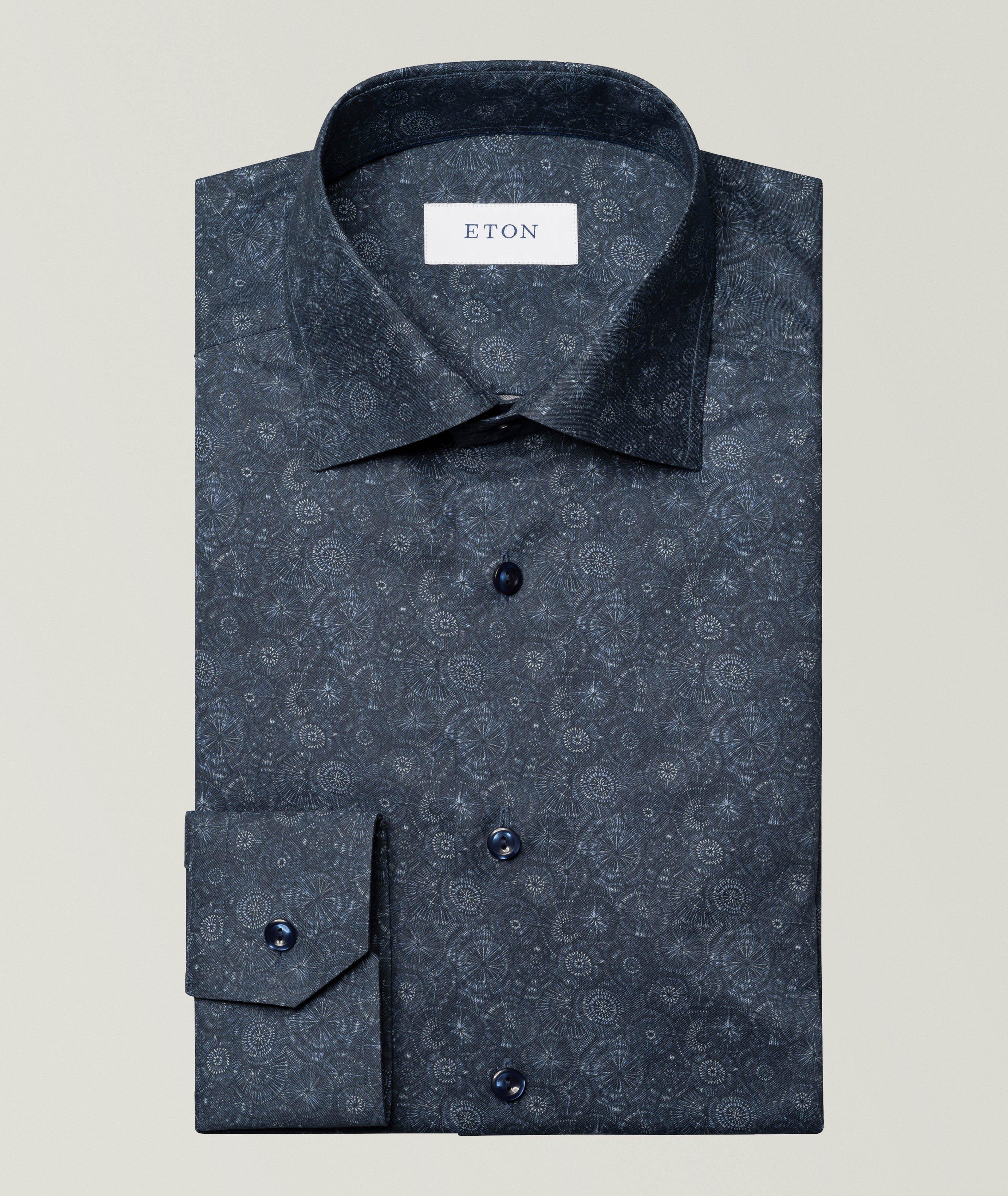 Contemporary-Fit Motif Twill Dress Shirt image 0