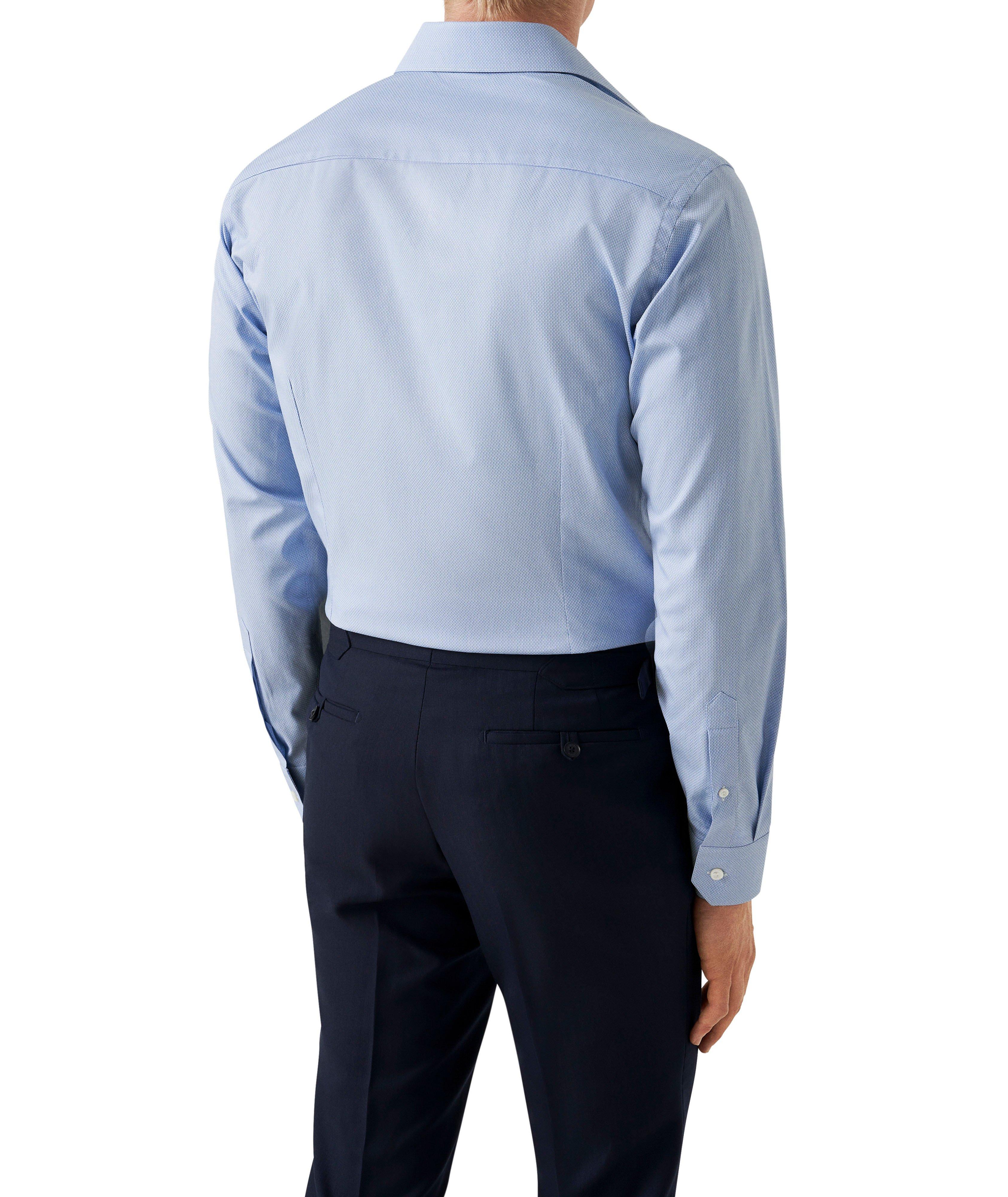 ELEVATED LIGHT BLUE SEMI SOLID PIQUE SHIRT image 2