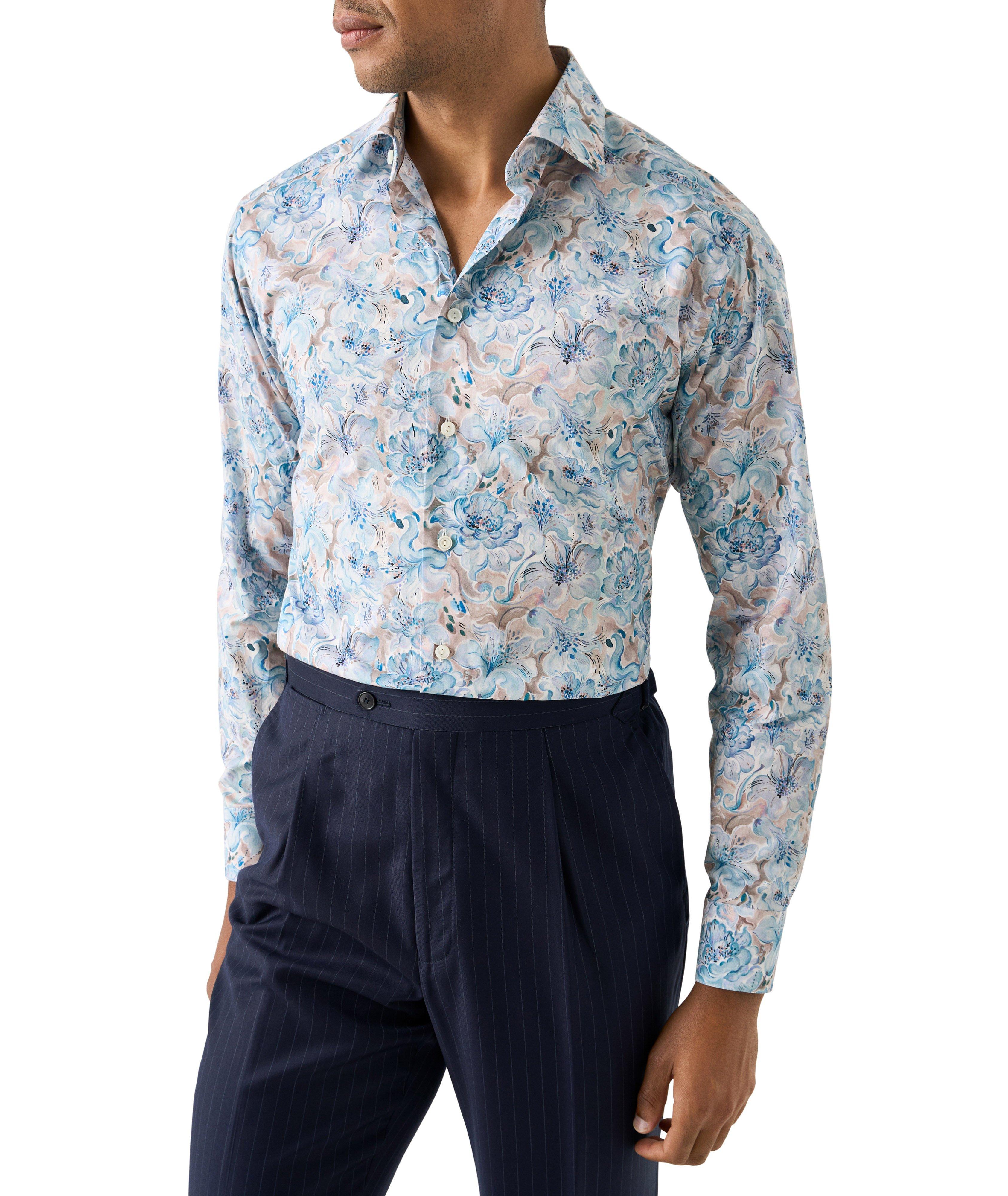 Contemporary-Fit Floral Elevated Dress Shirt image 1