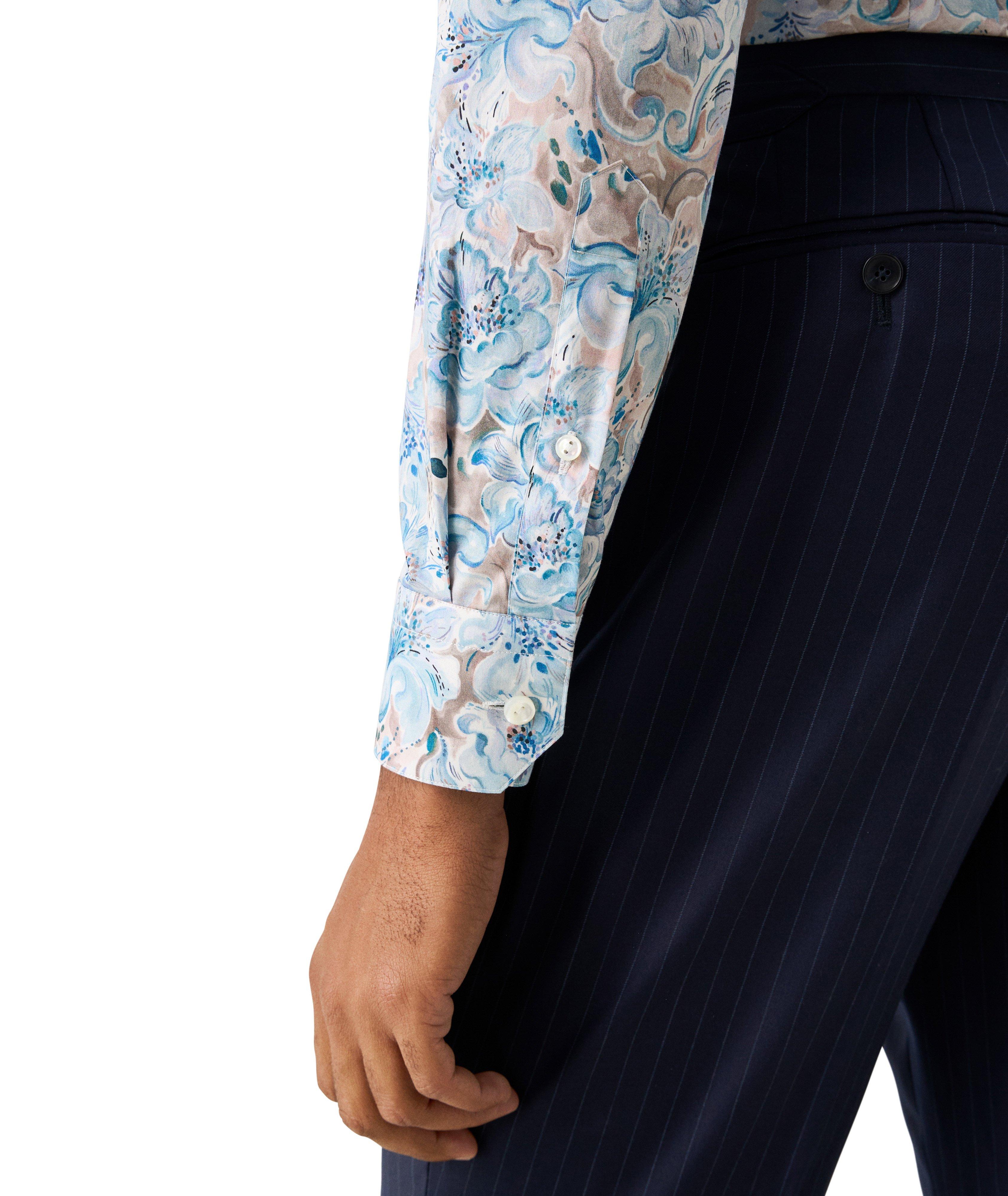 Contemporary-Fit Floral Elevated Dress Shirt image 3