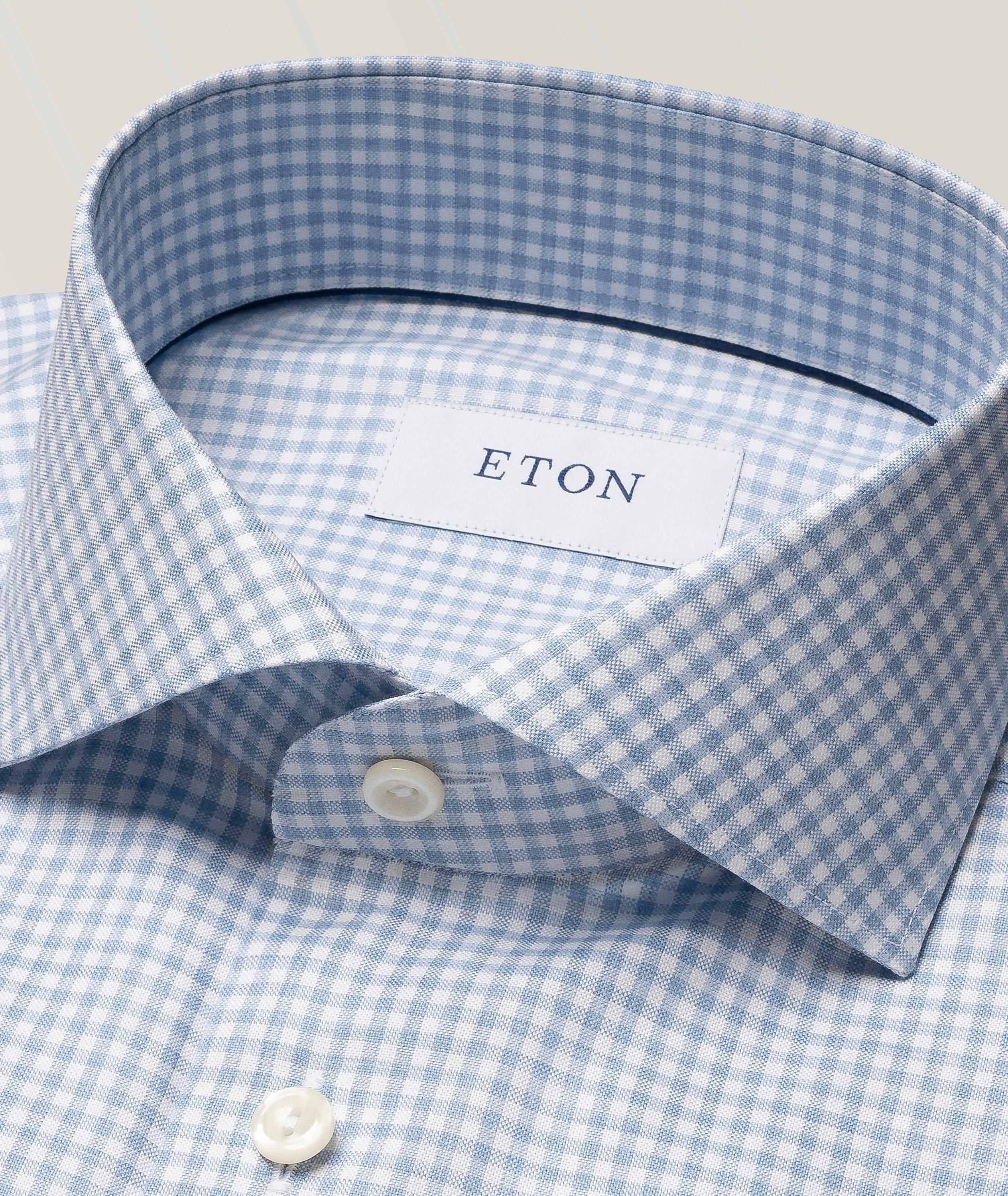 Slim-Fit Check Signature Oxford Dress Shirt  image 1