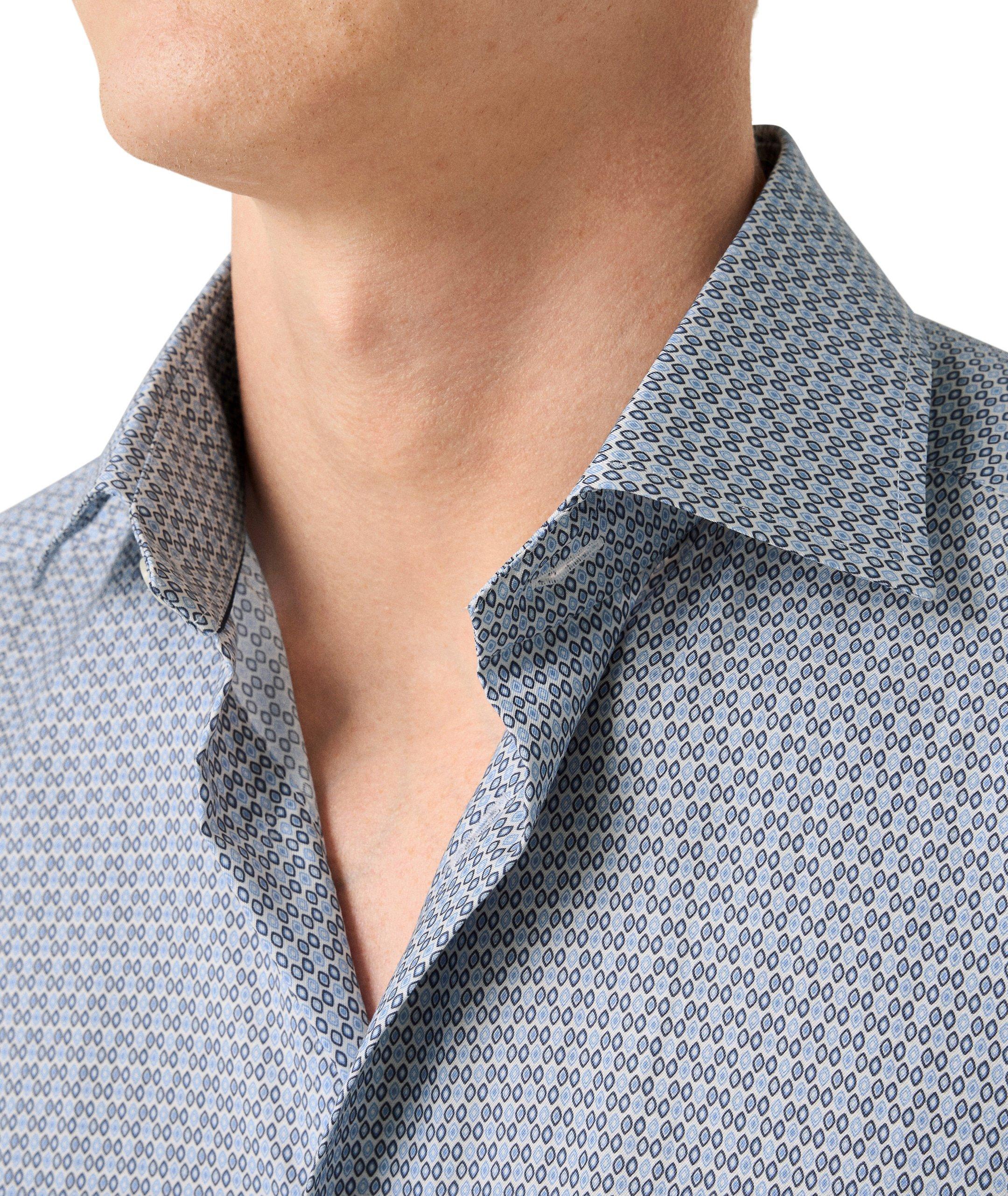 Chemise en twill à motif géométrique de coupe amincie image 3