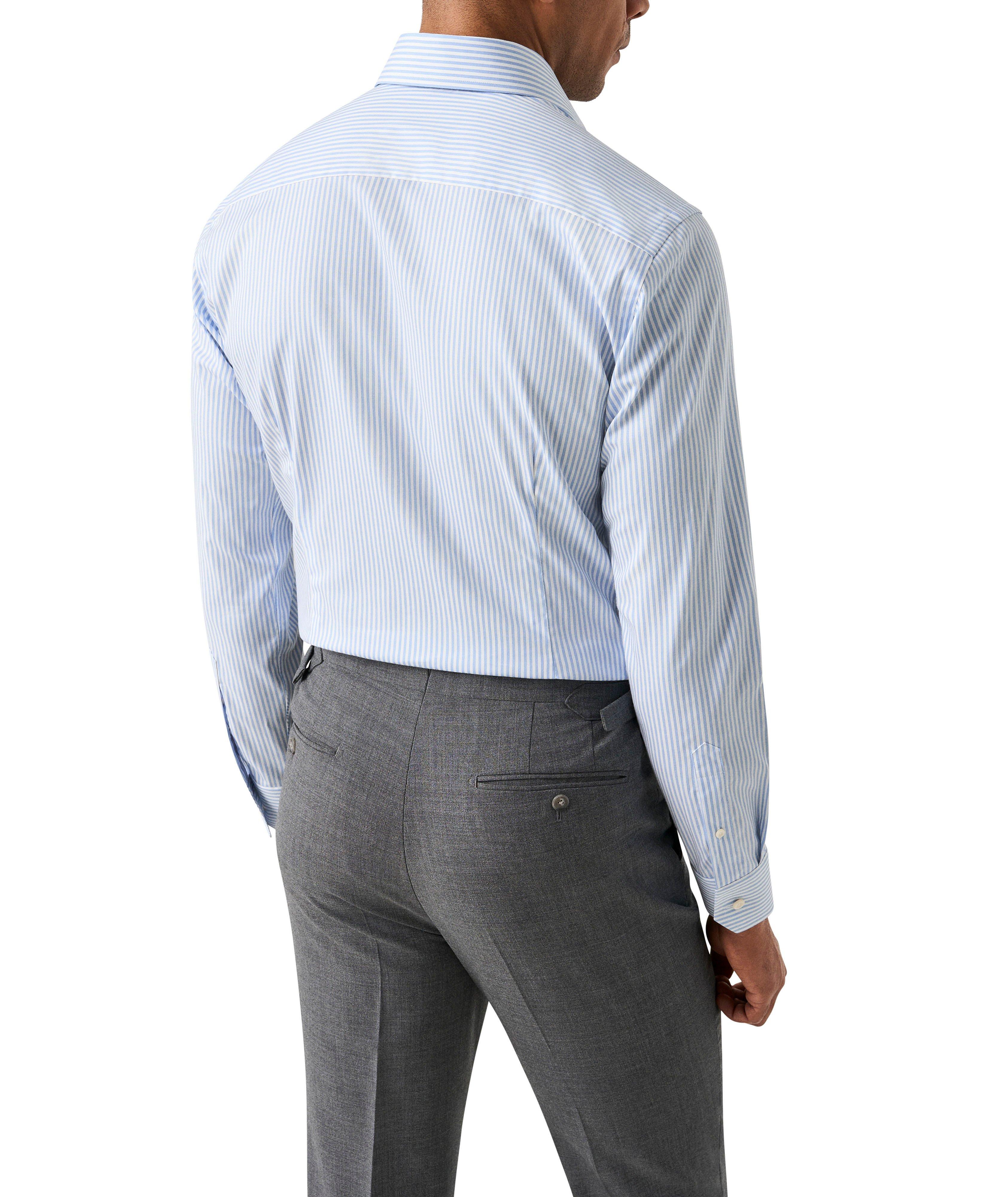 Slim-Fit Striped Cotton-Blend Dress Shirt image 2