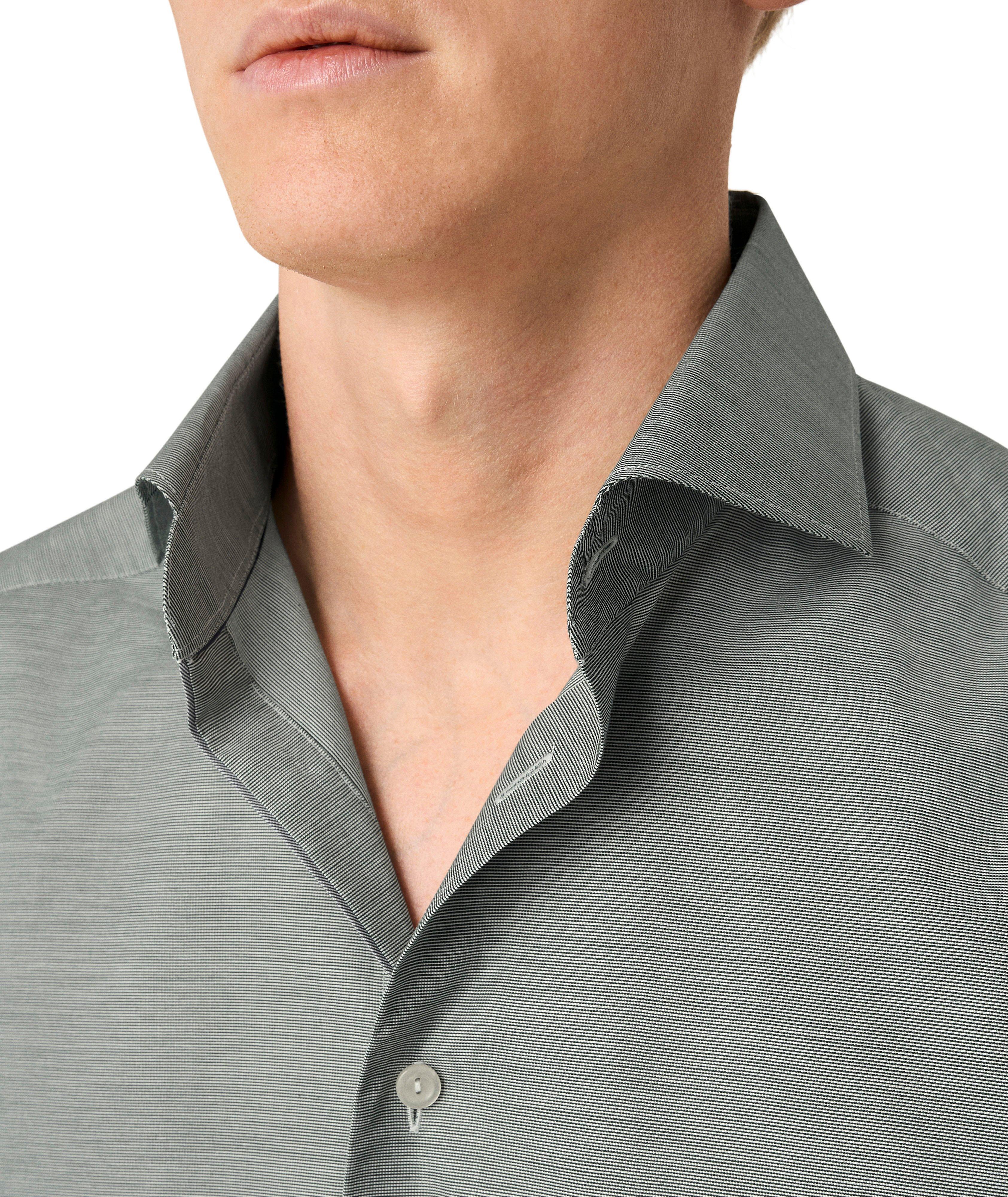 Contemporary-Fit Signature Oxford Dress Shirt image 4