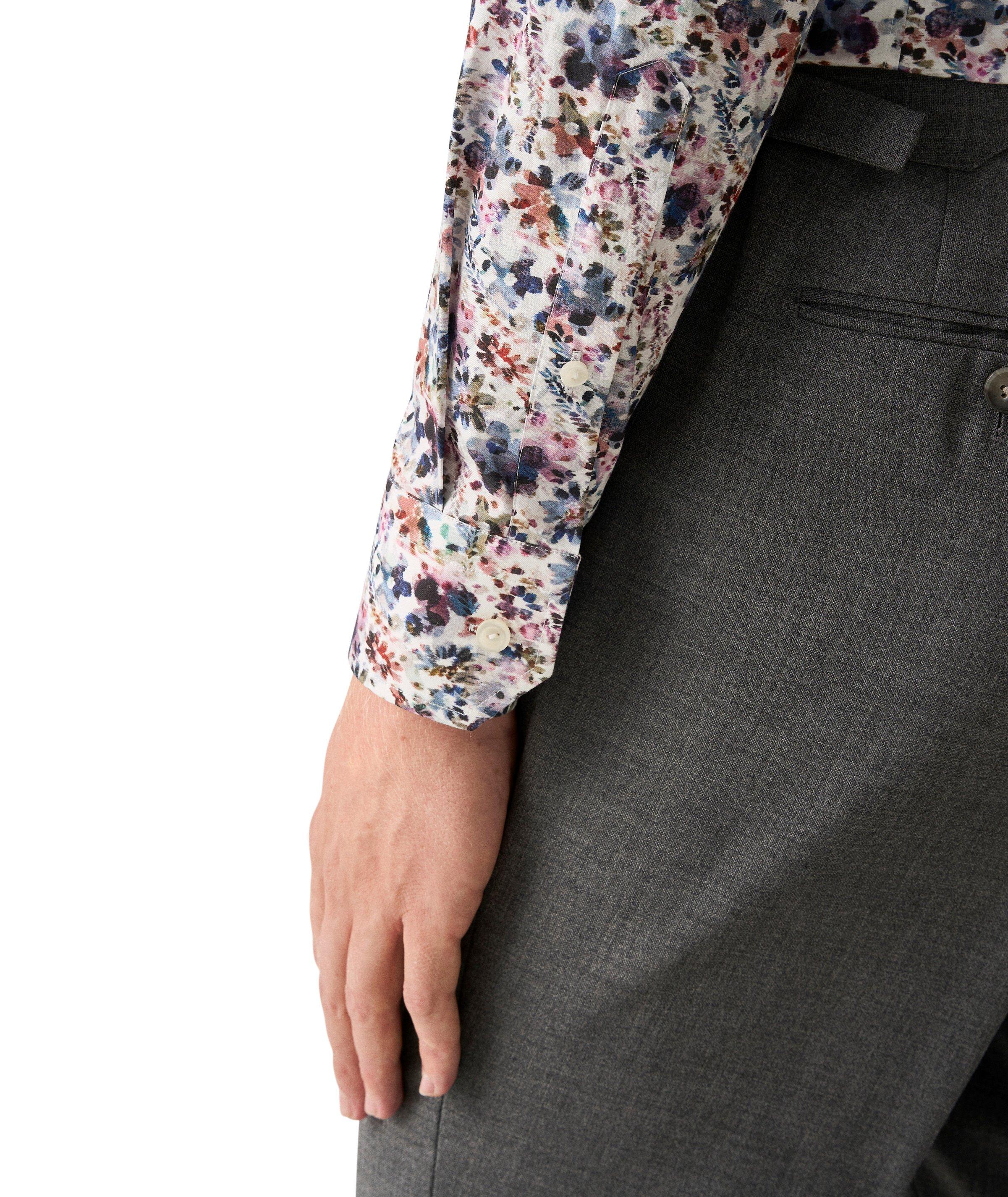 Slim-Fit Multi-Floral Signature Twill Dress Shirt image 4