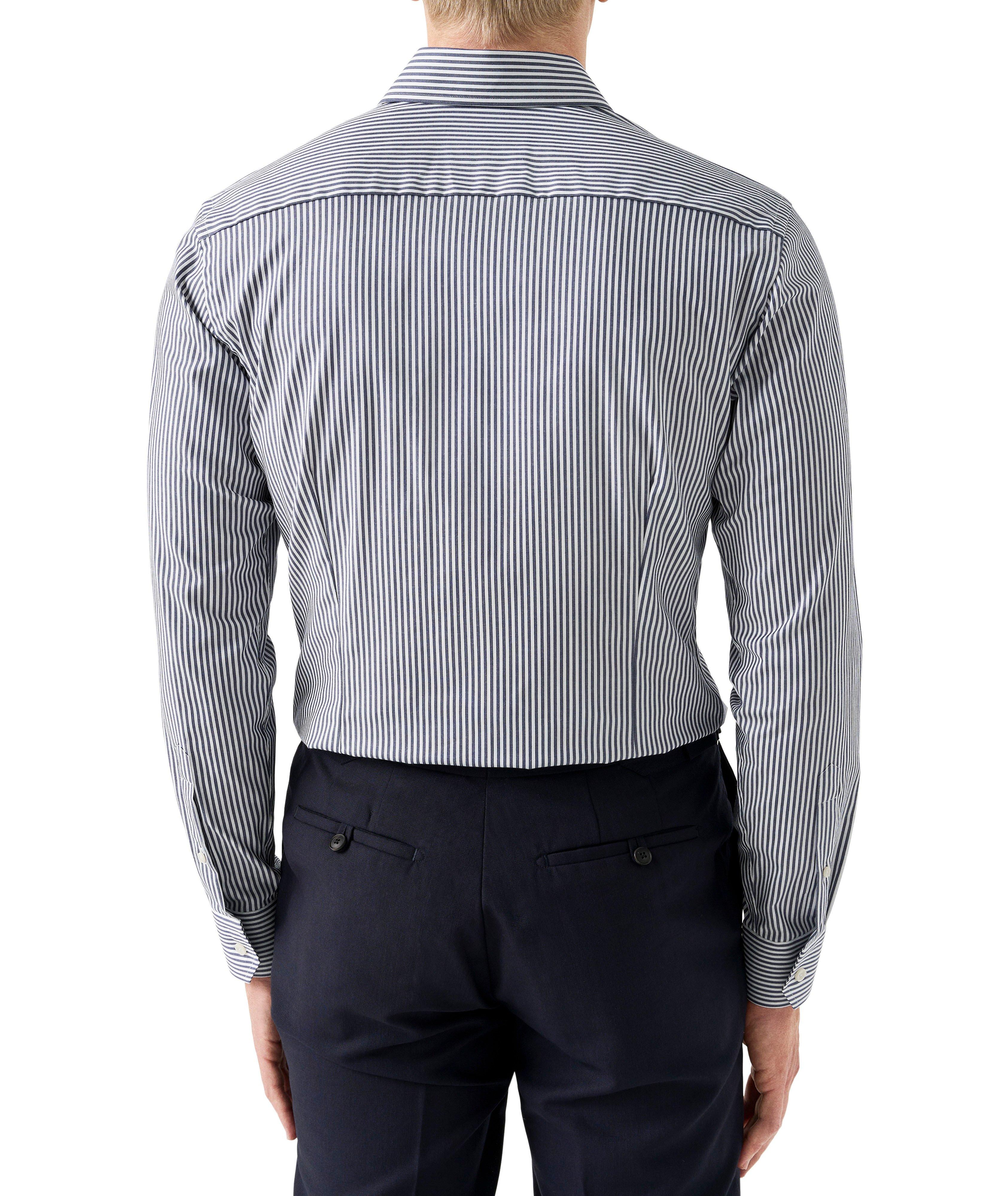 Contemporary-Fit Striped Cotton-Blend Dress Shirt image 2