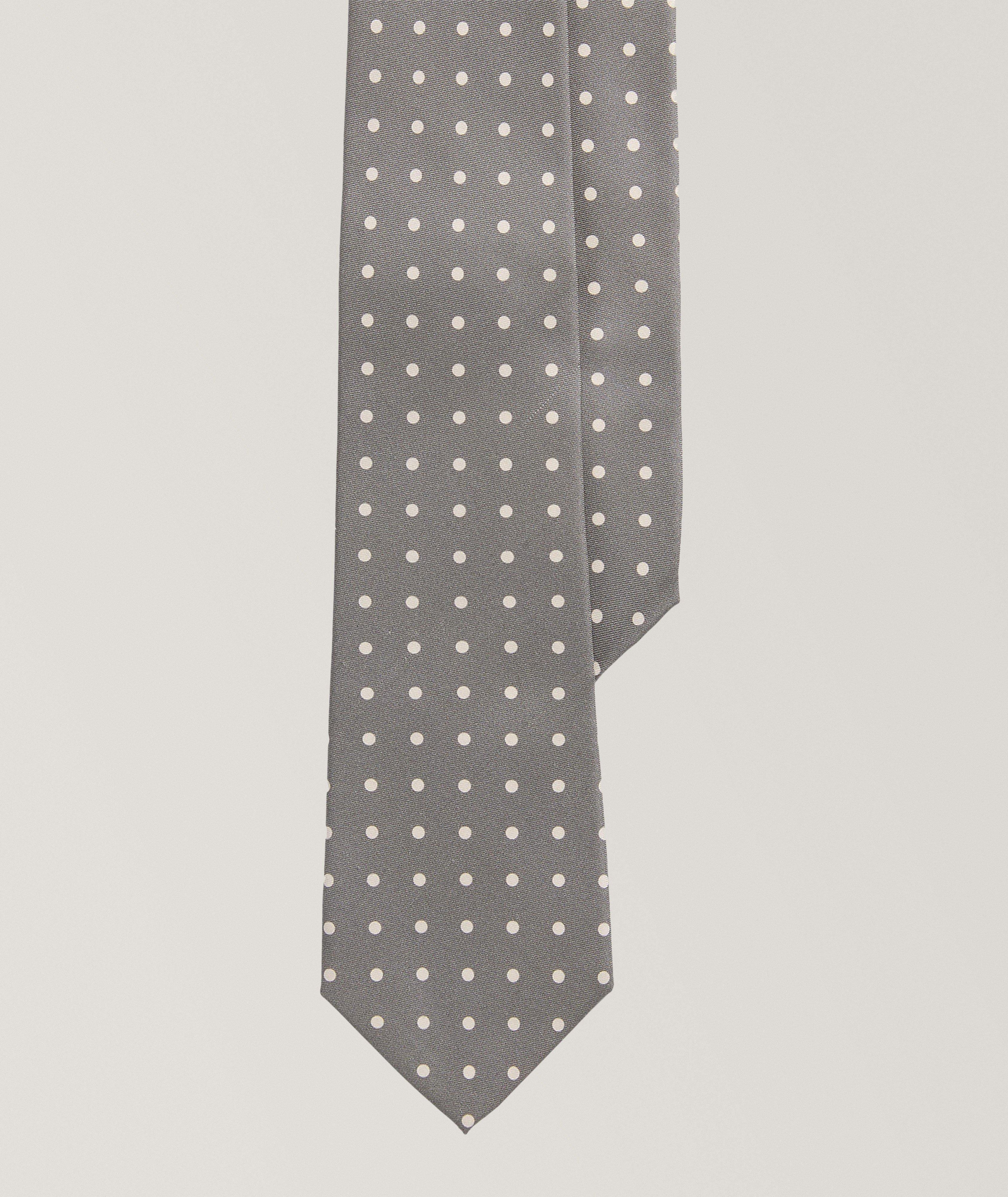 Foulard Spot Cashmere-Silk Tie  image 0