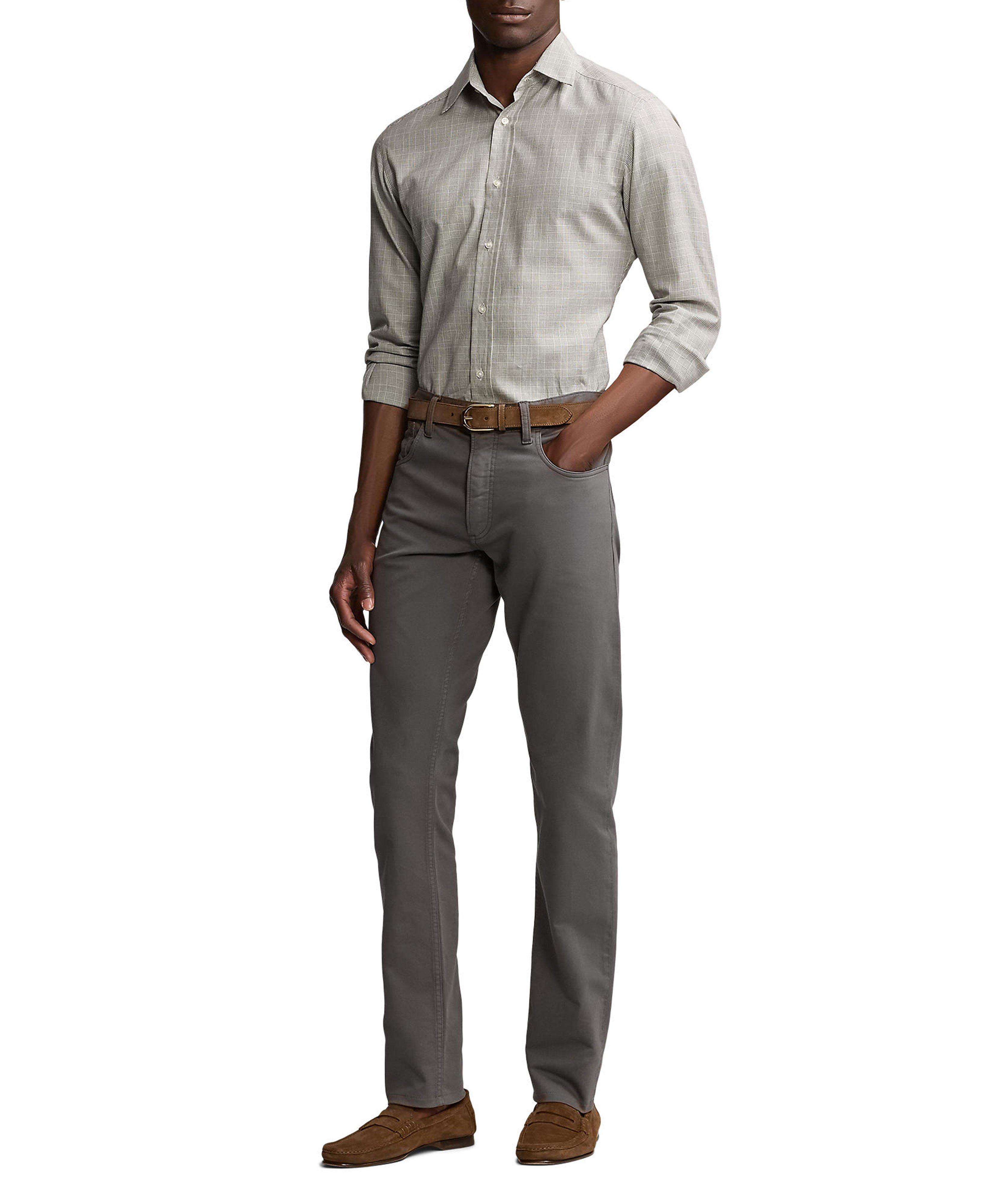 Slim Fit Stretch-Cotton Pants image 3