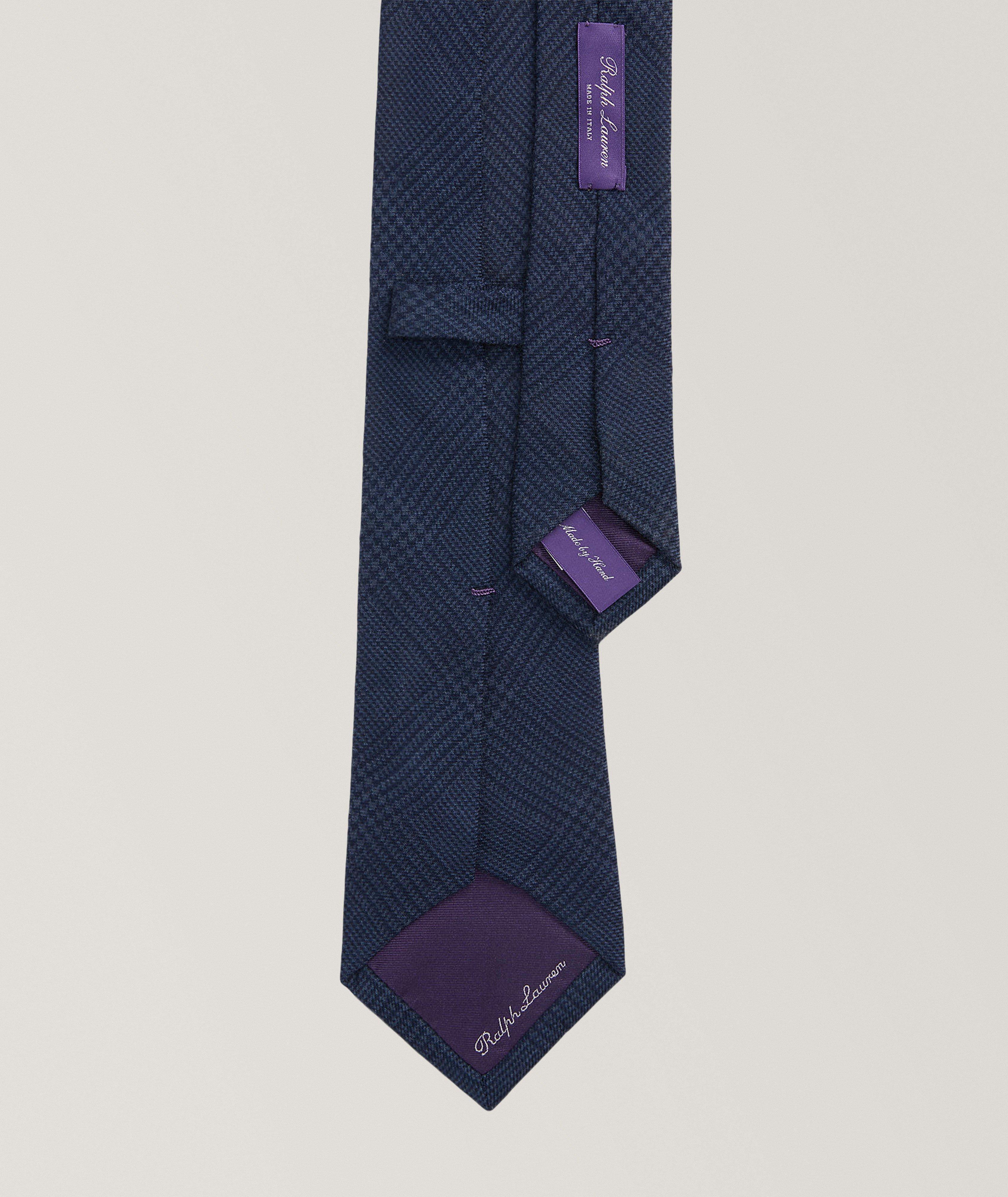 Glen Plaid Cashmere-Silk Tie  image 1