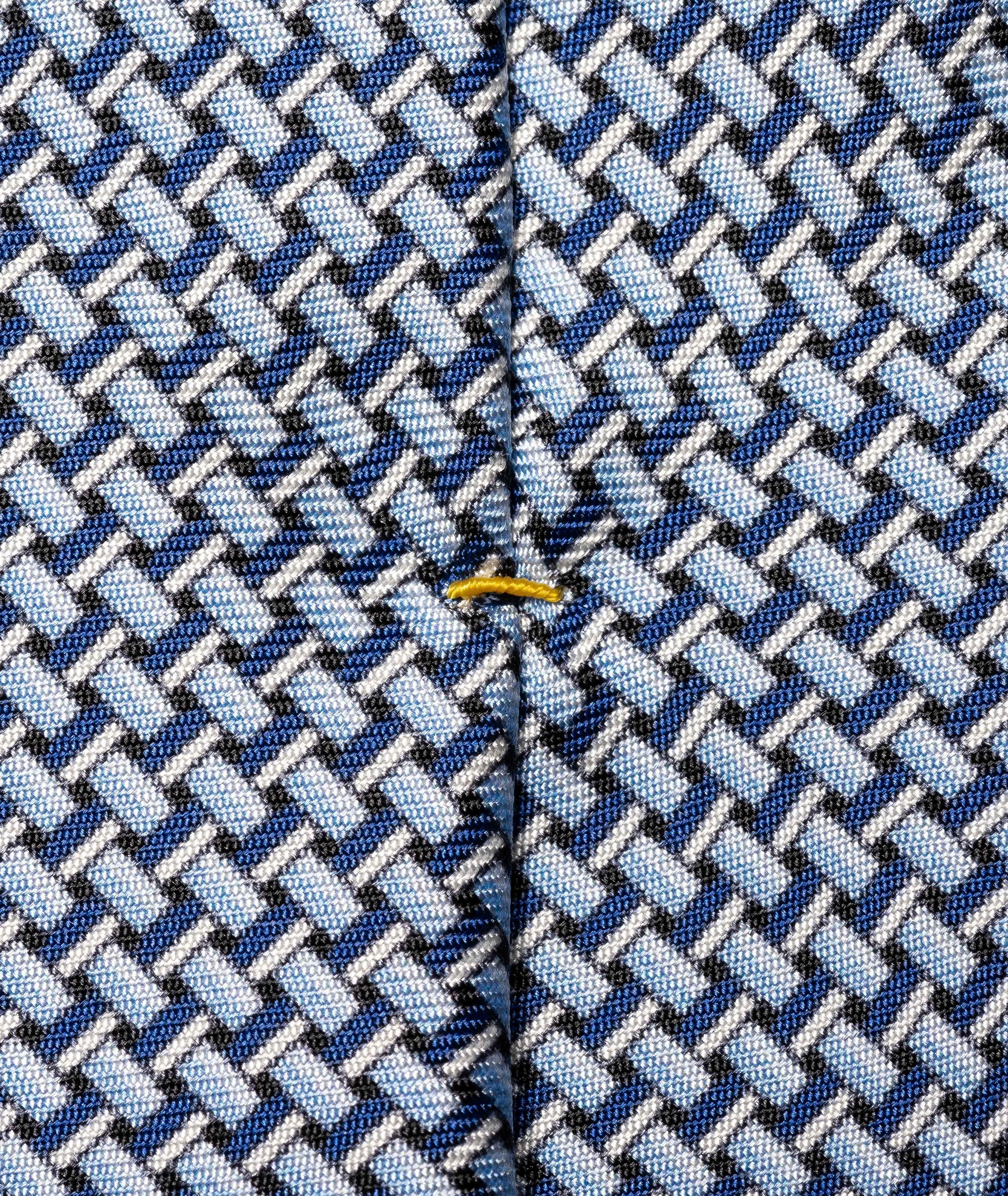 Geometric Woven Silk Tie image 1