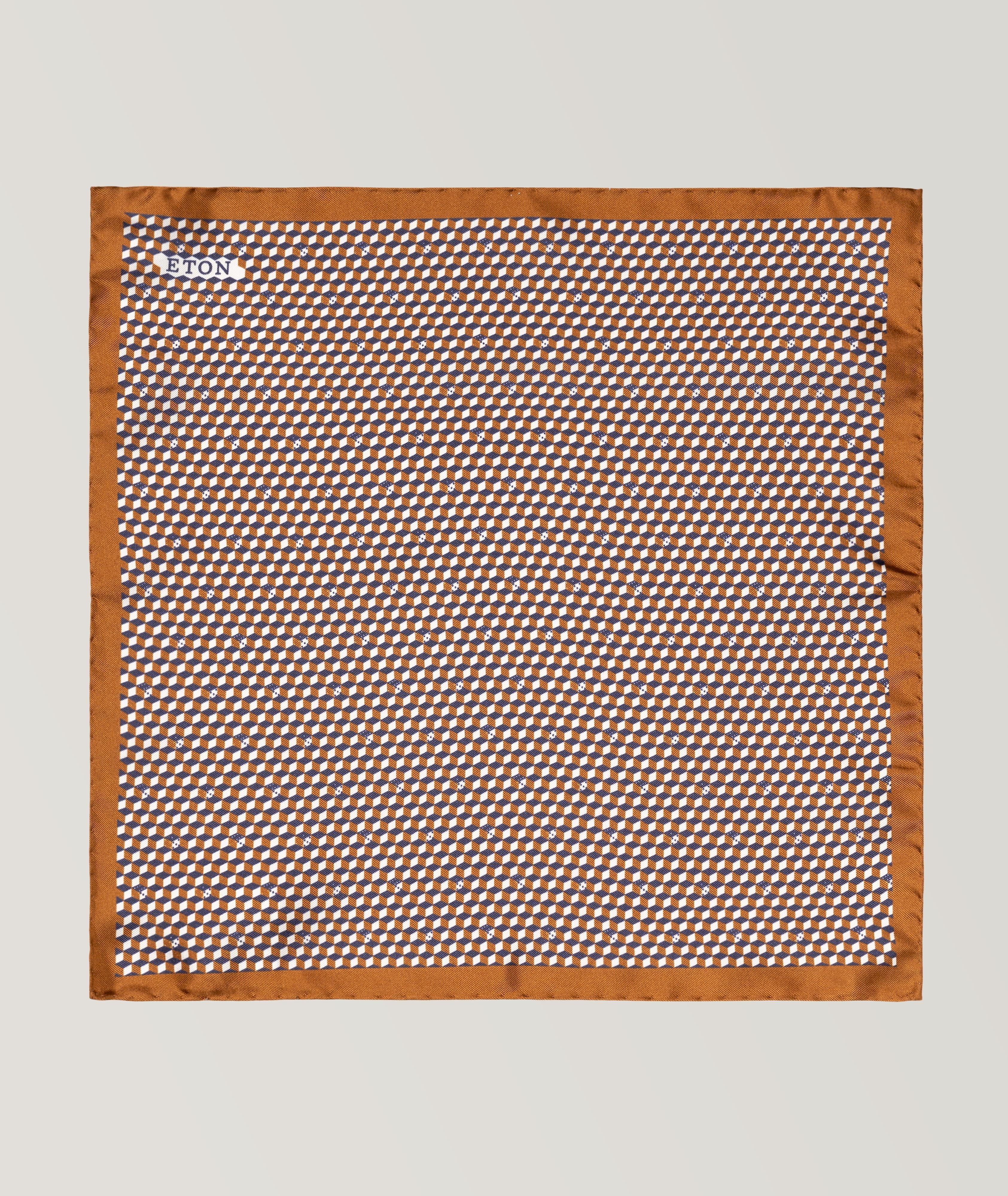 Geometric Silk Pocket Square image 1