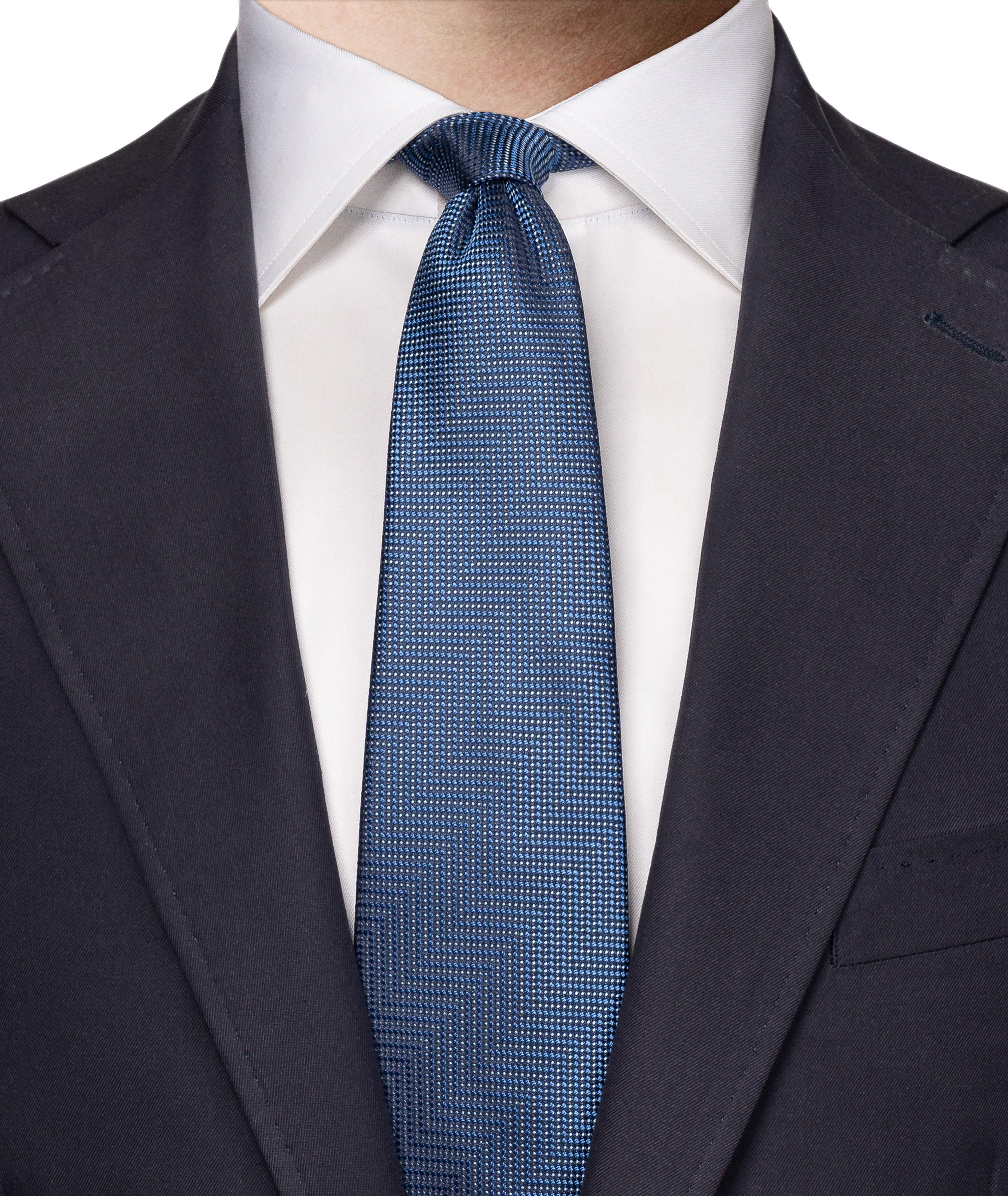 Herringbone Woven Silk Tie image 2