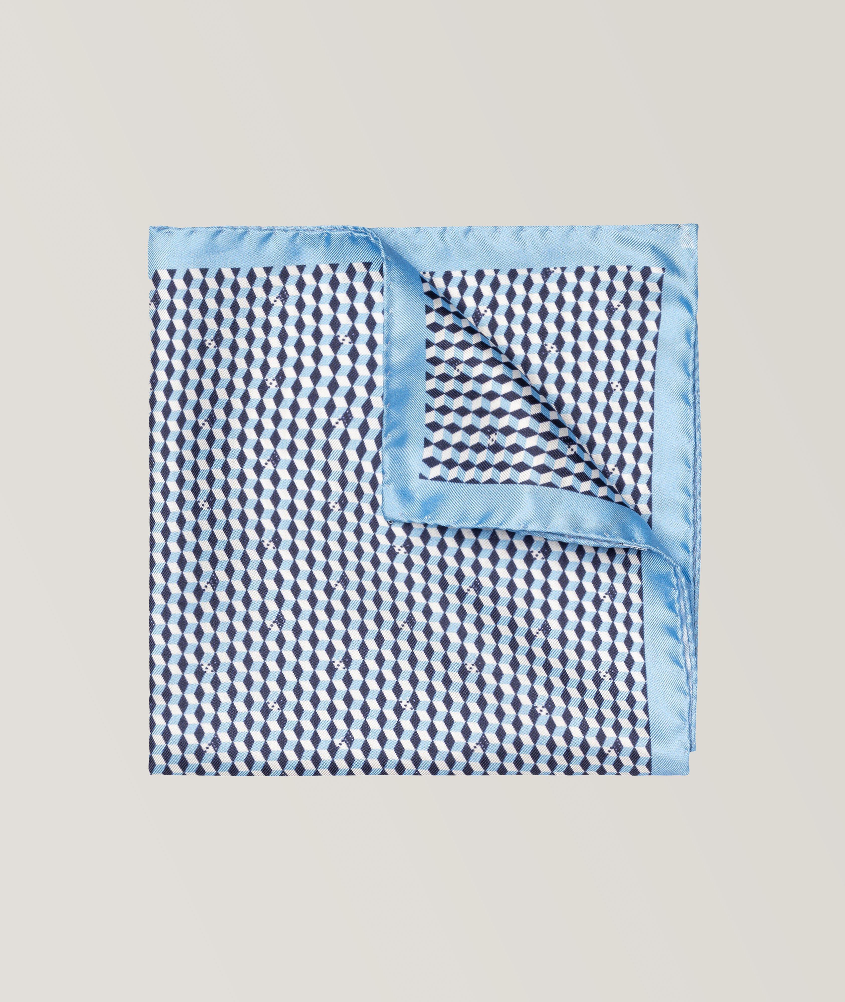 Geometric Silk Pocket Square image 0