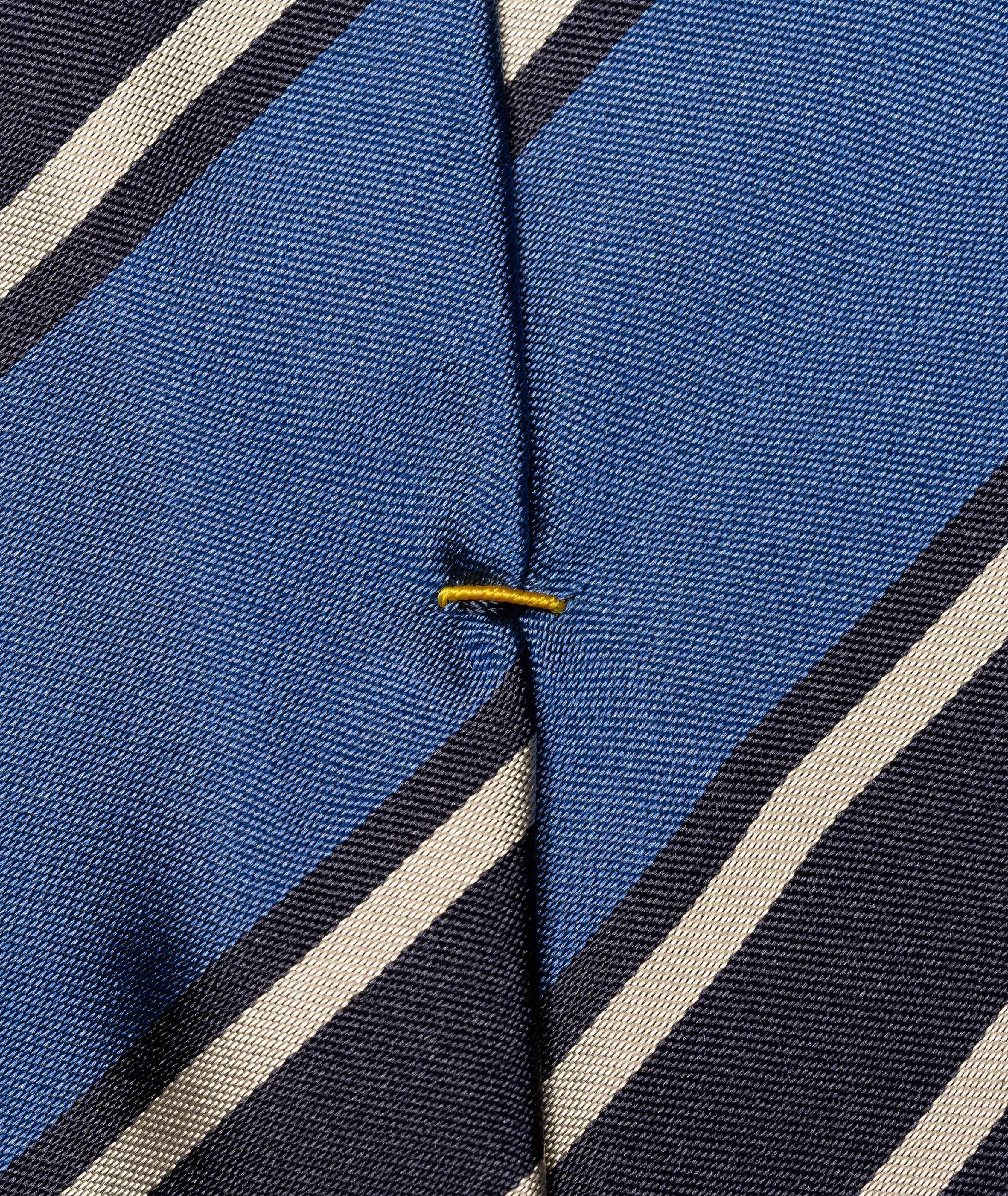 Striped Woven Silk Tie image 1