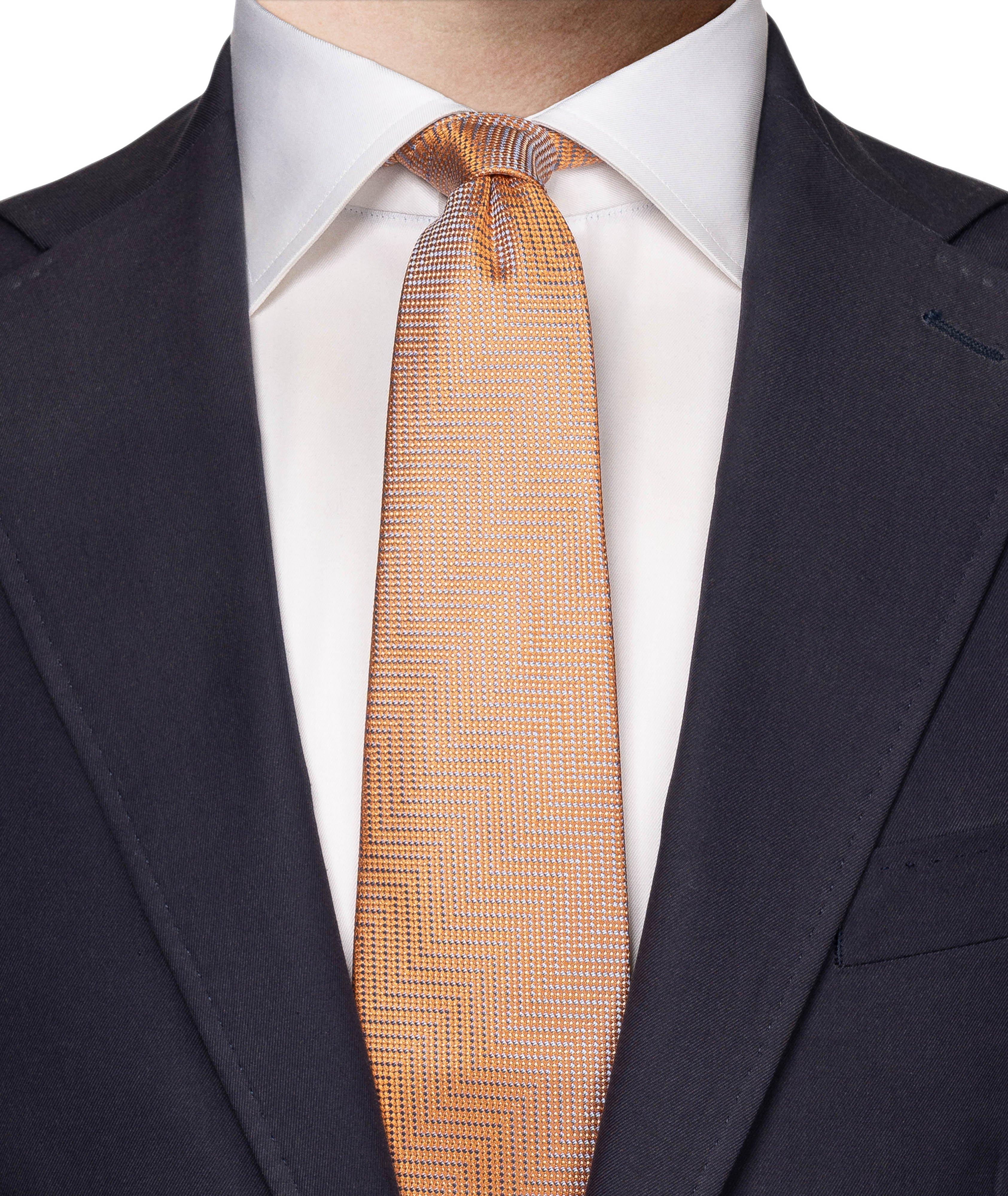 Herringbone Woven Silk Tie image 2
