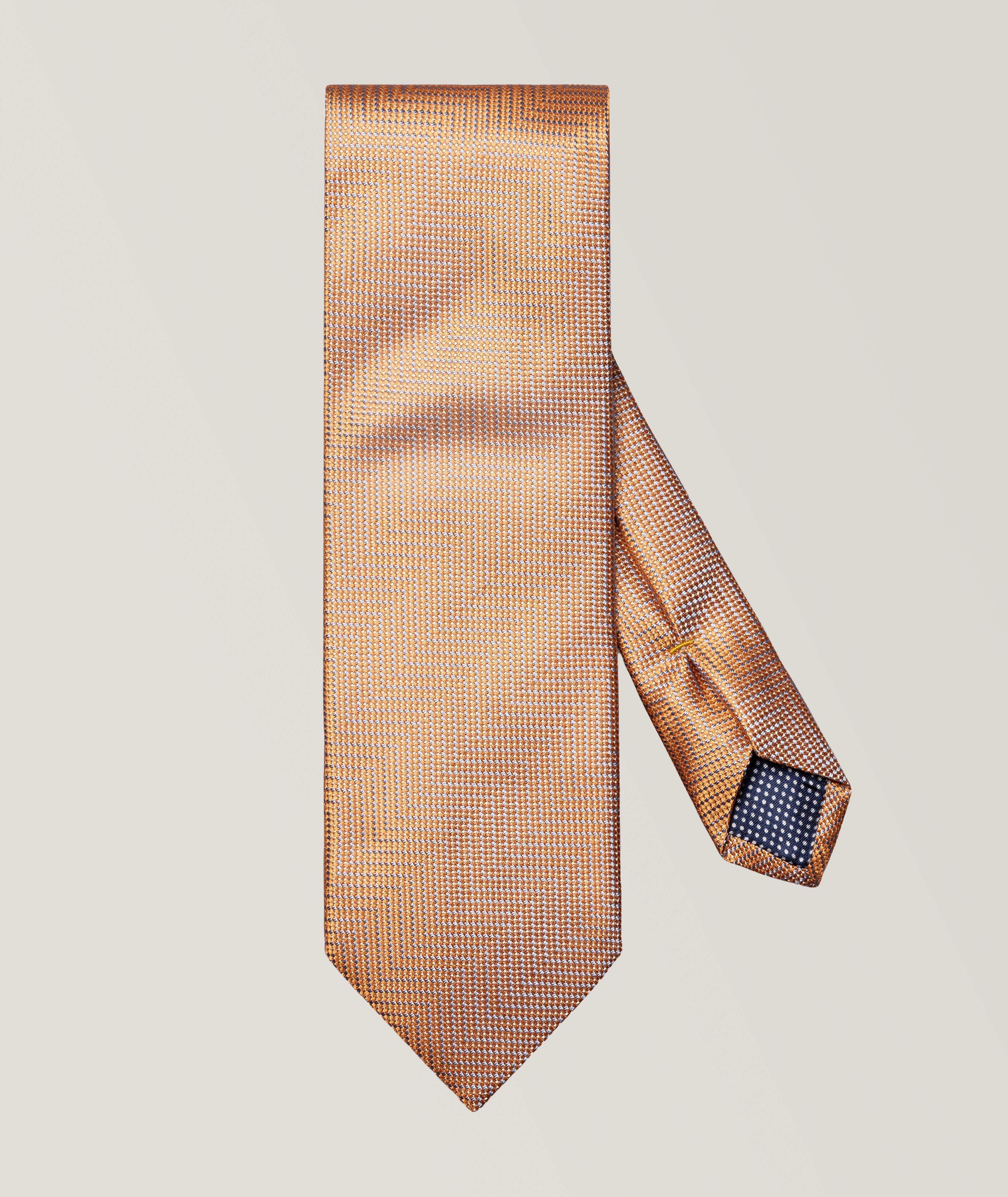 Herringbone Woven Silk Tie image 0