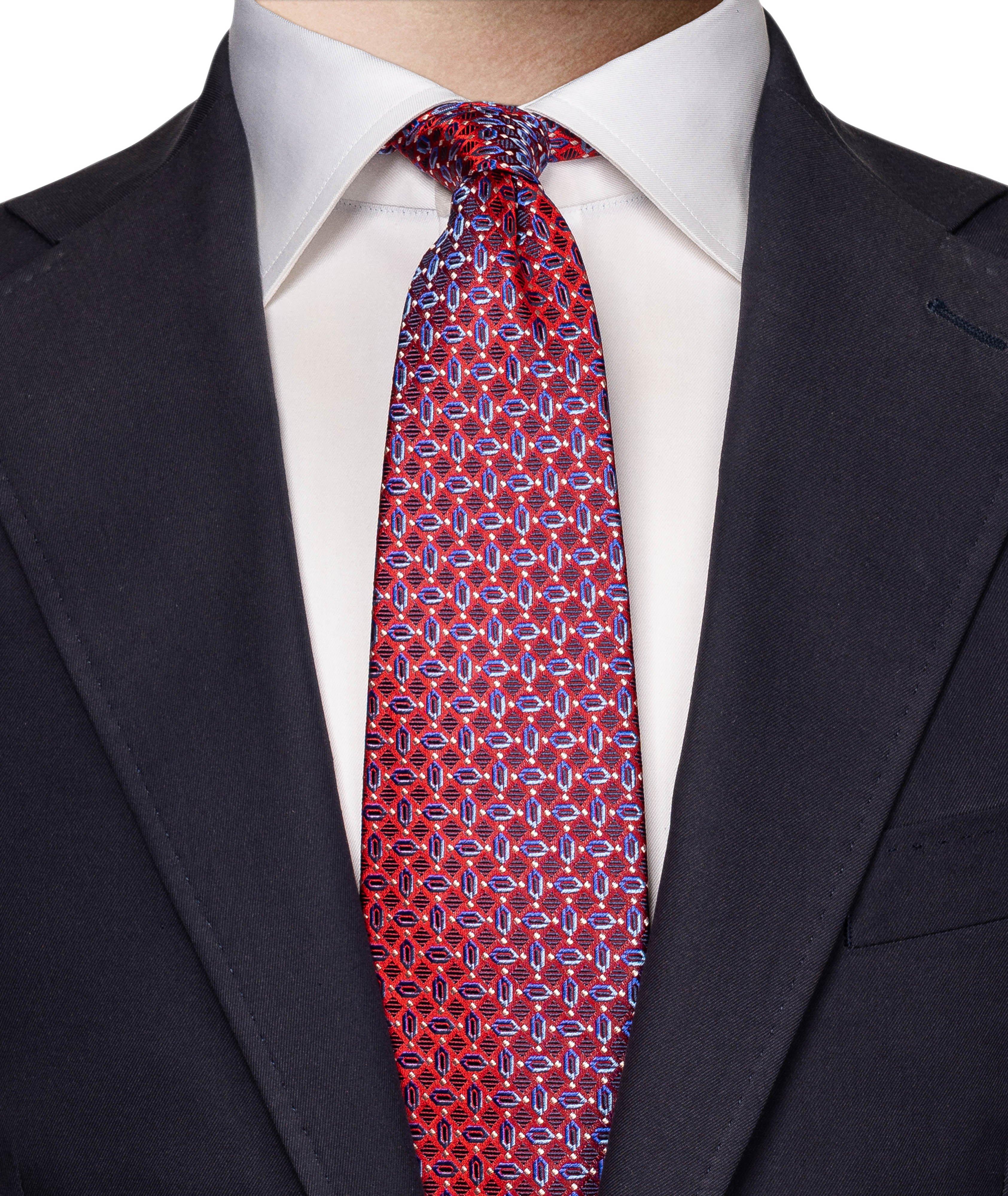 Geometric Silk Tie image 2