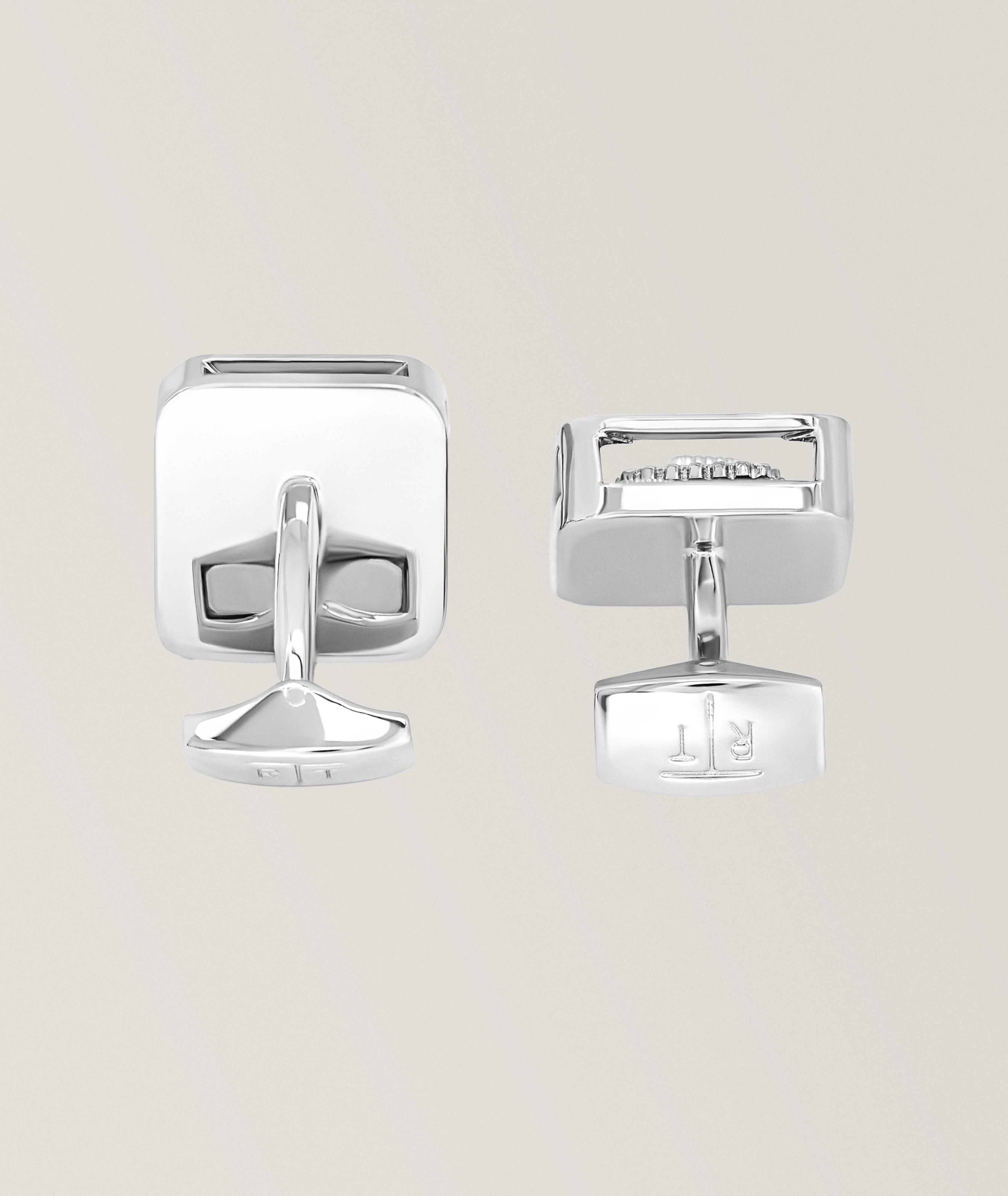 Polished Quadrato Gear Cufflinks image 1