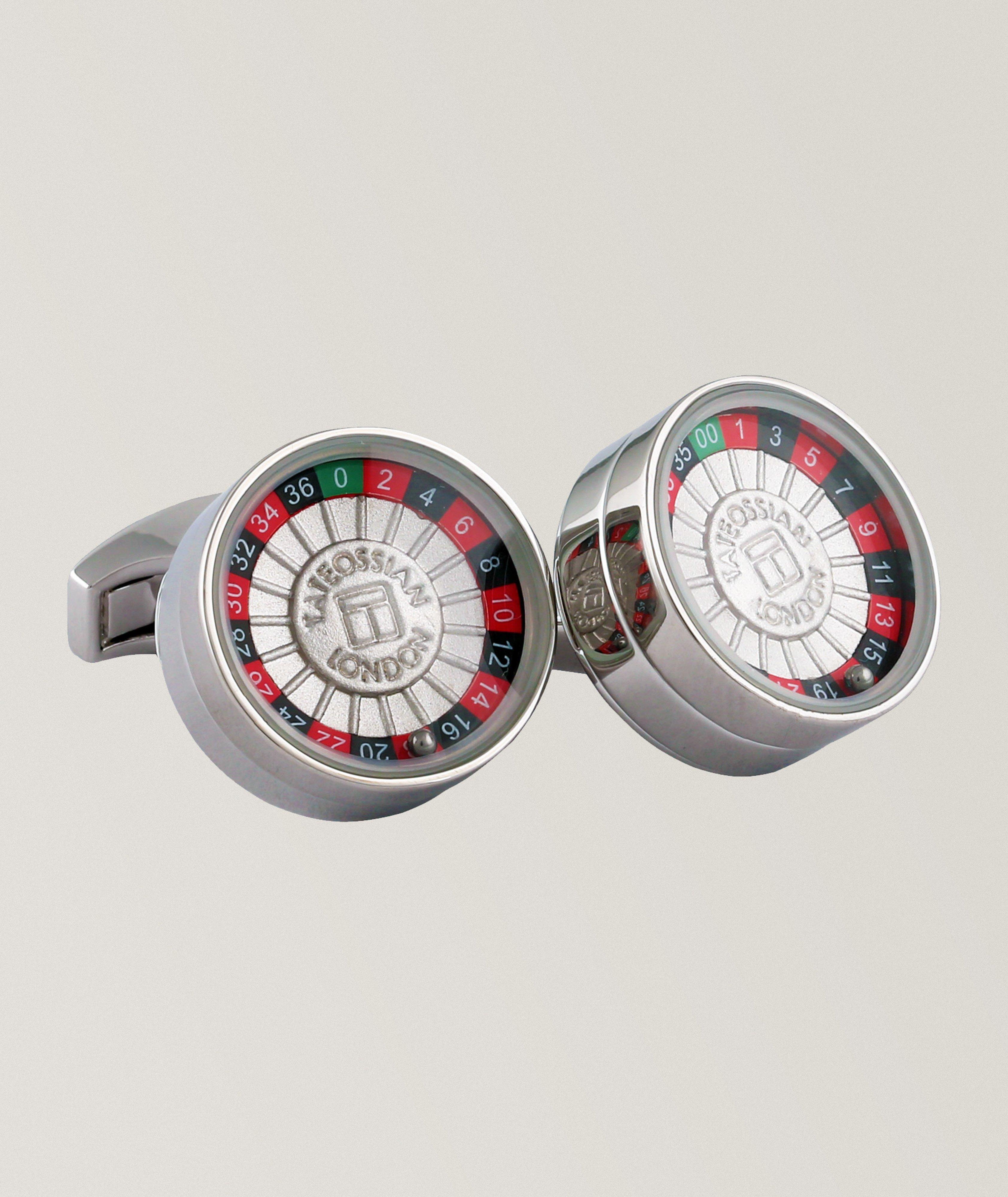 Roulette Stainless Steel Cufflinks image 0