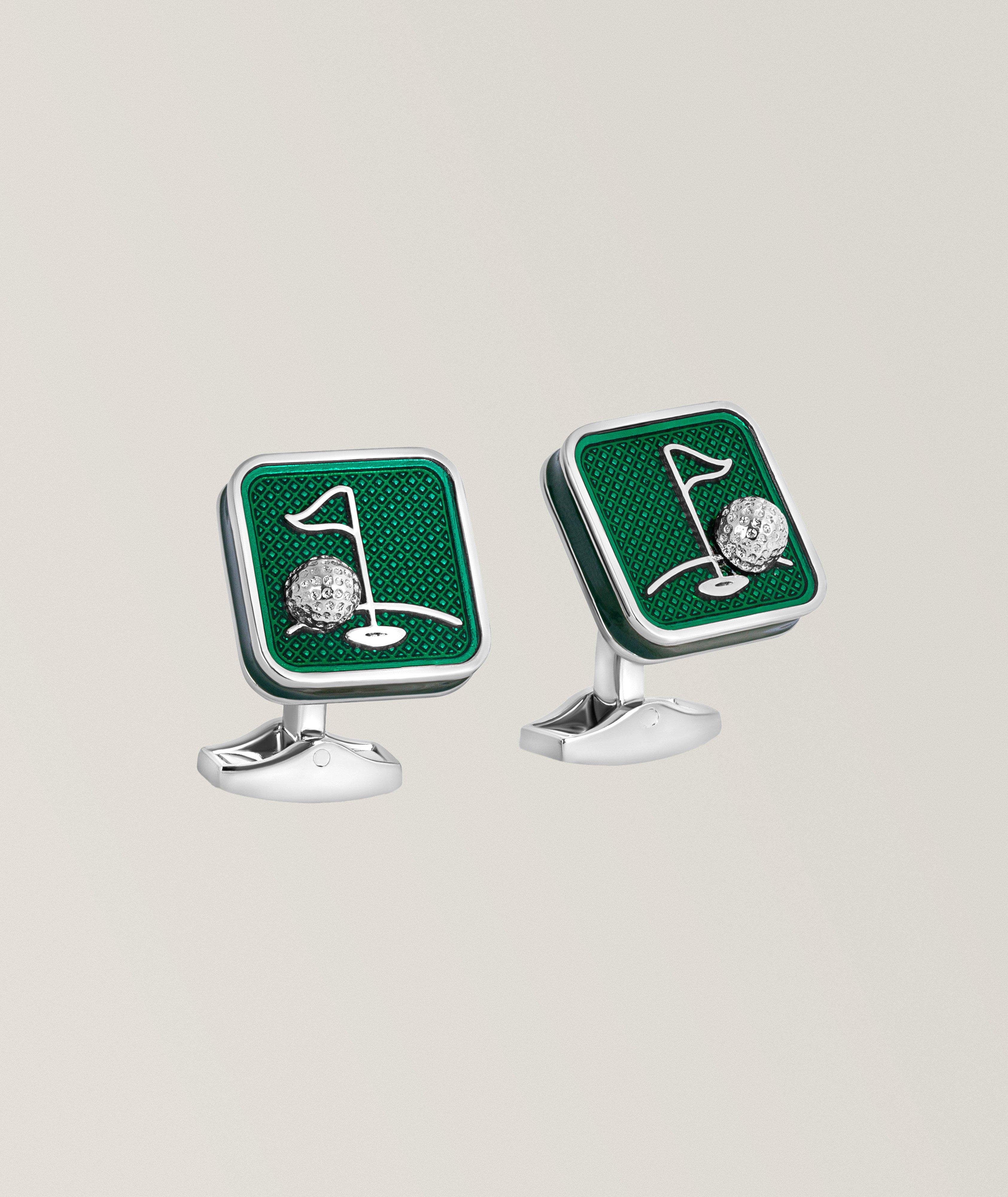 Sports Ice Golf Cufflinks