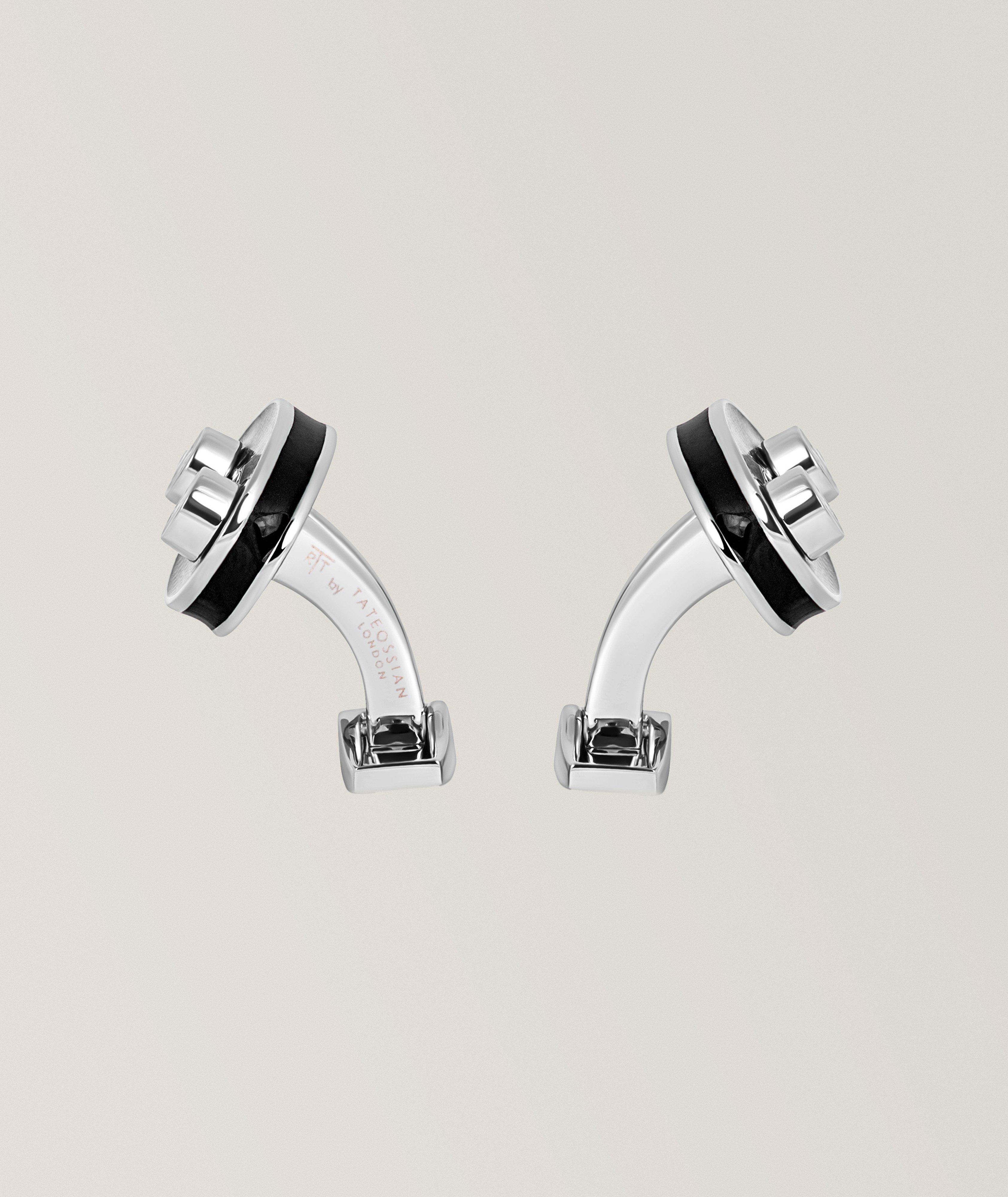 Sports Ice Racing Car Cufflinks  image 2