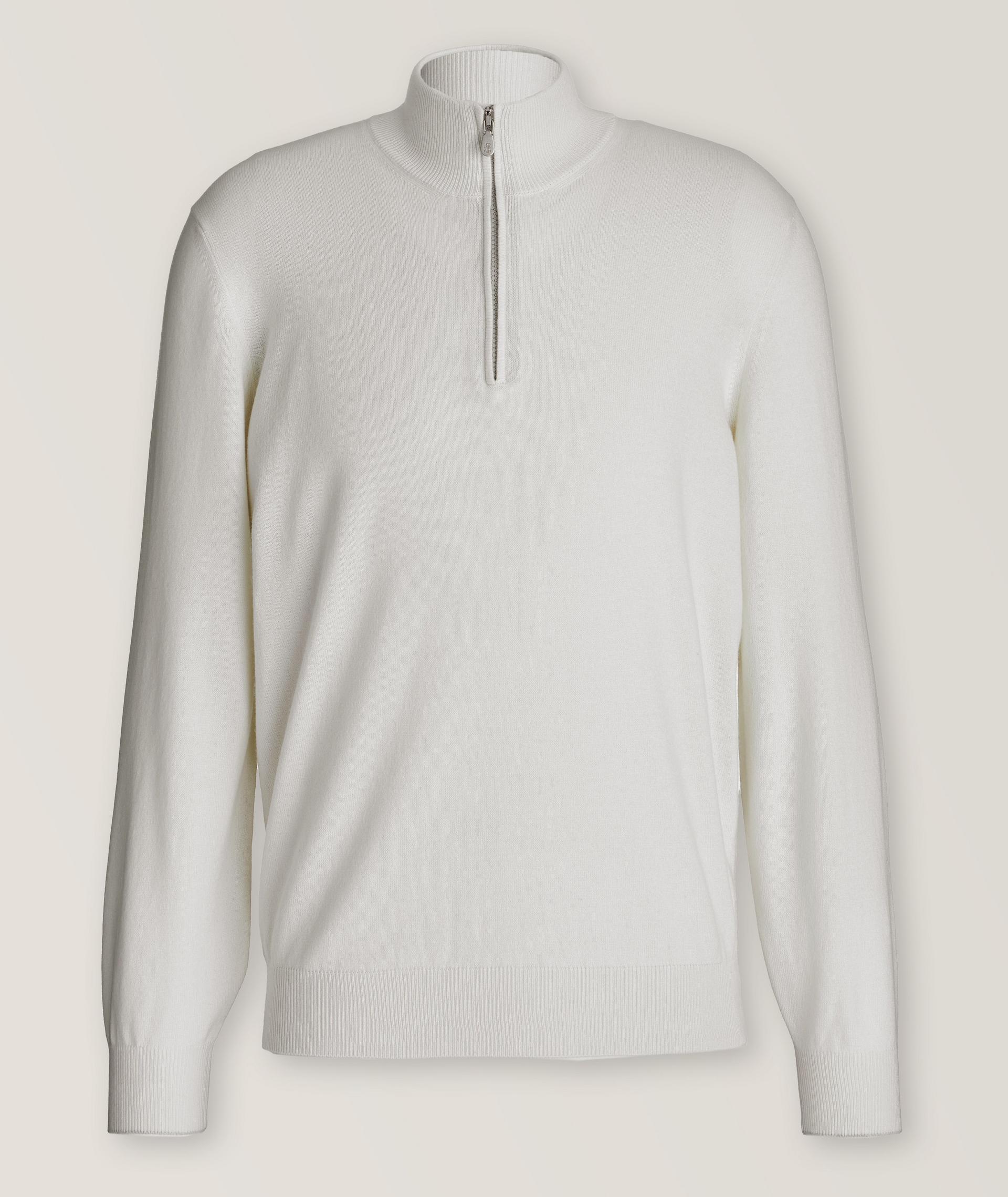 Cashmere Quarter-Zip Sweater image 0