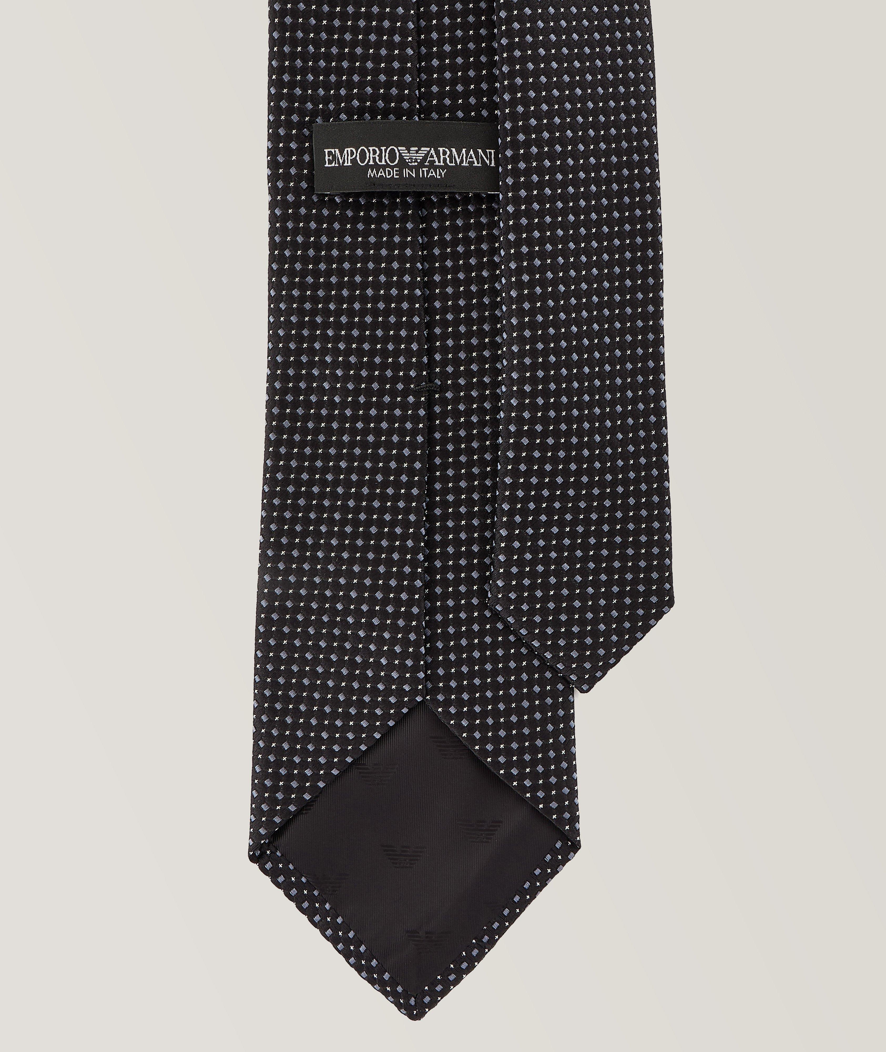 Jacquard Op-Art Silk Tie image 1