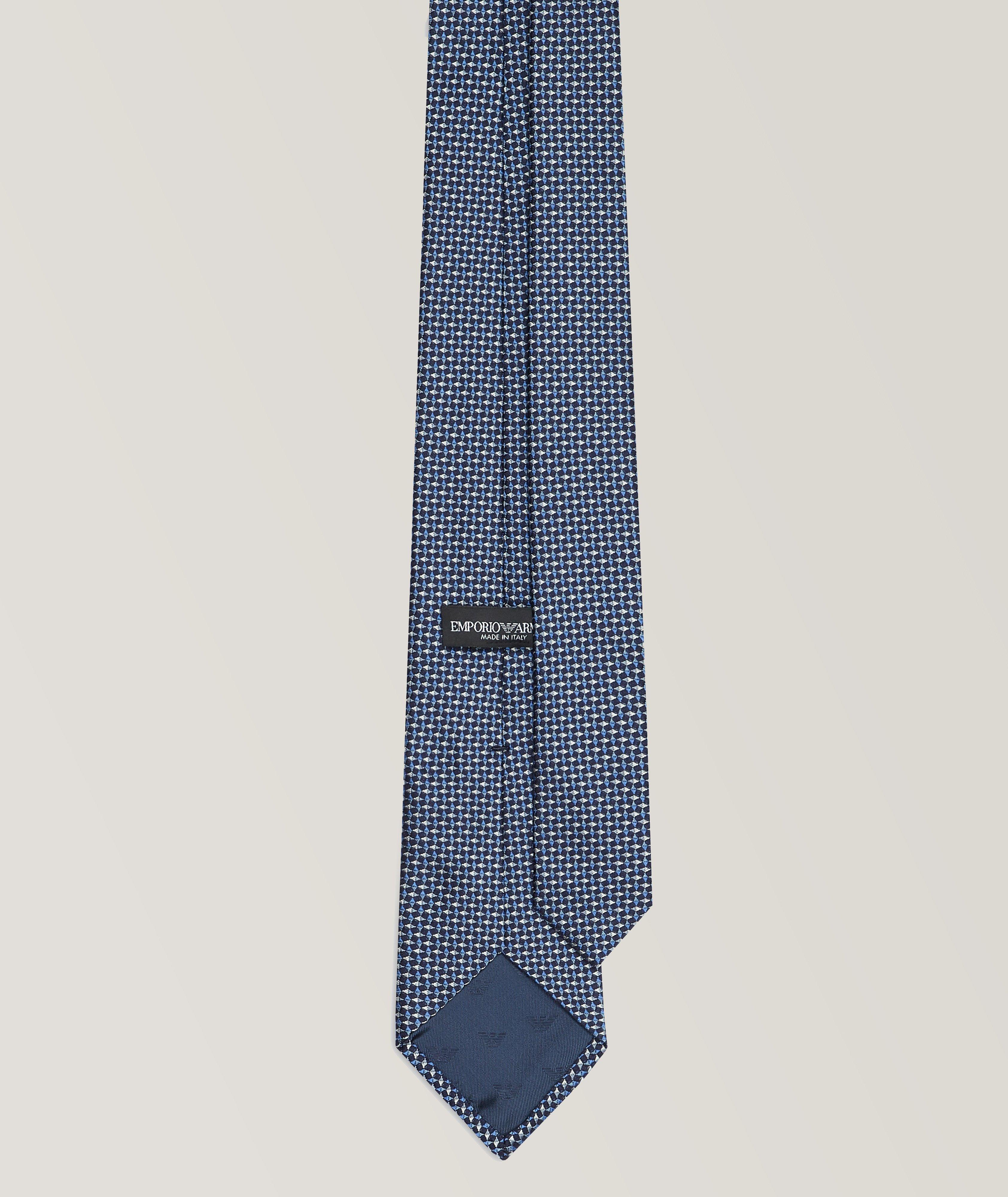 Jacquard Op-Art Silk Tie image 1