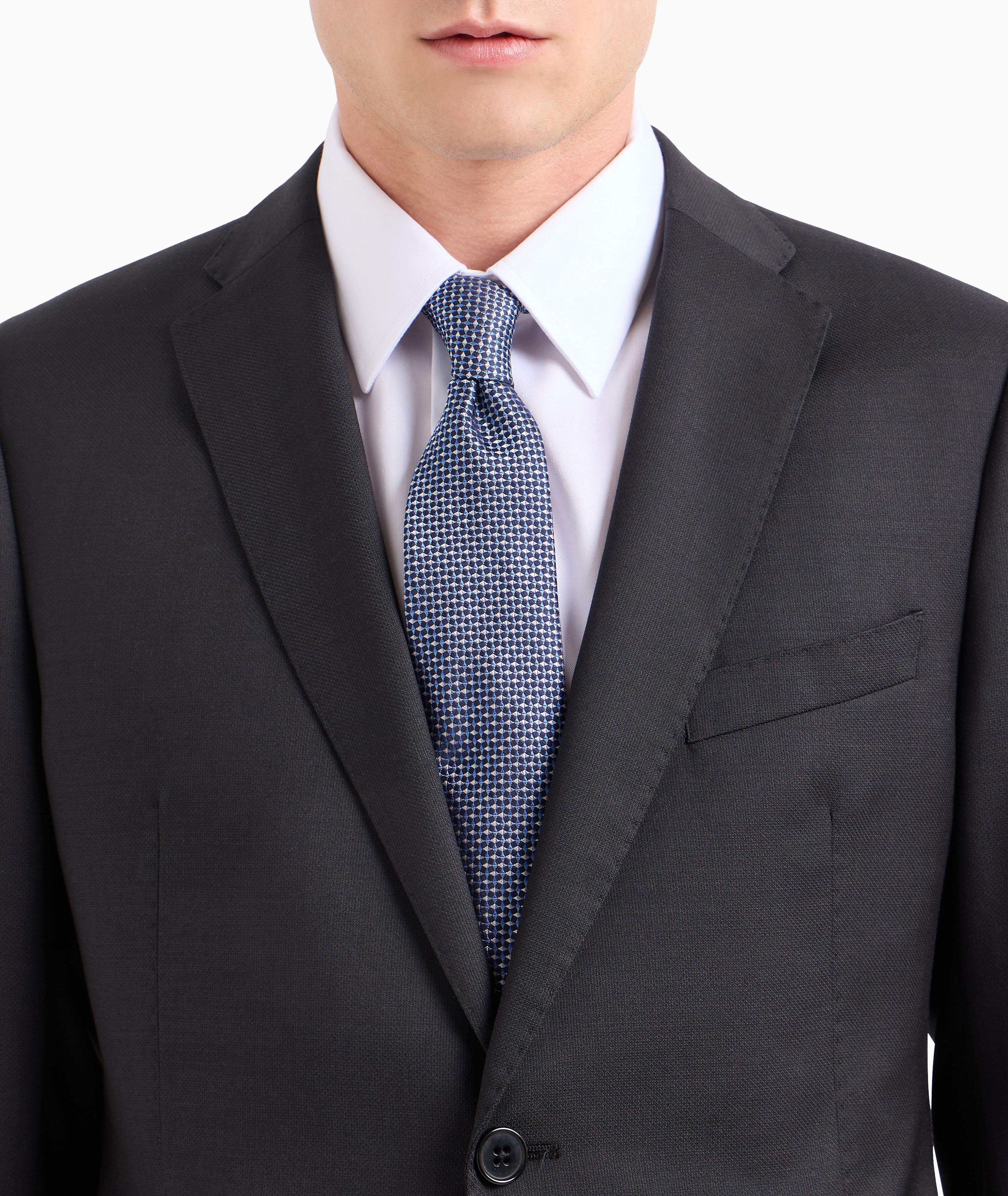 Jacquard Op-Art Silk Tie image 2