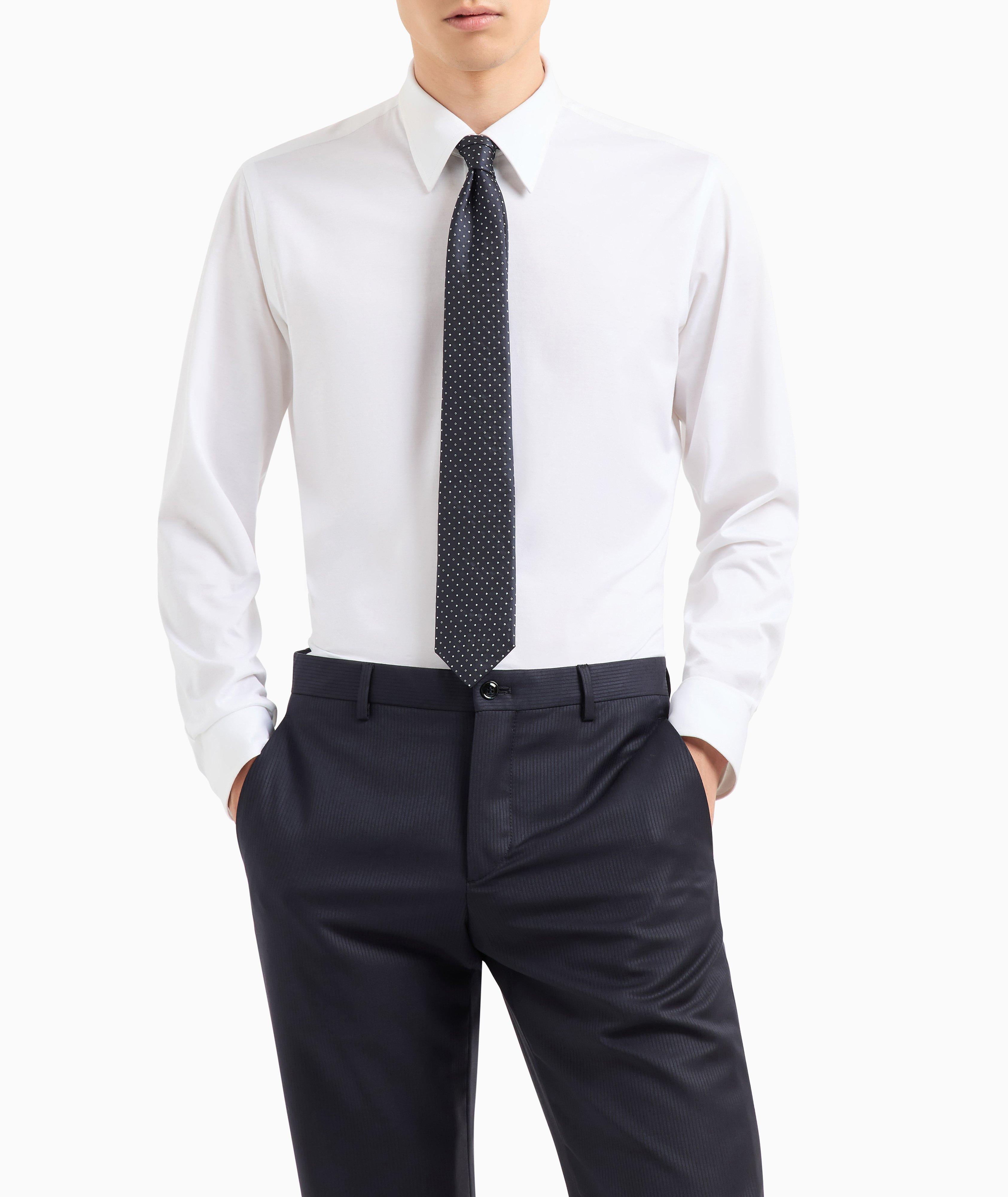 Jacquard Polka Dot Silk Tie image 2