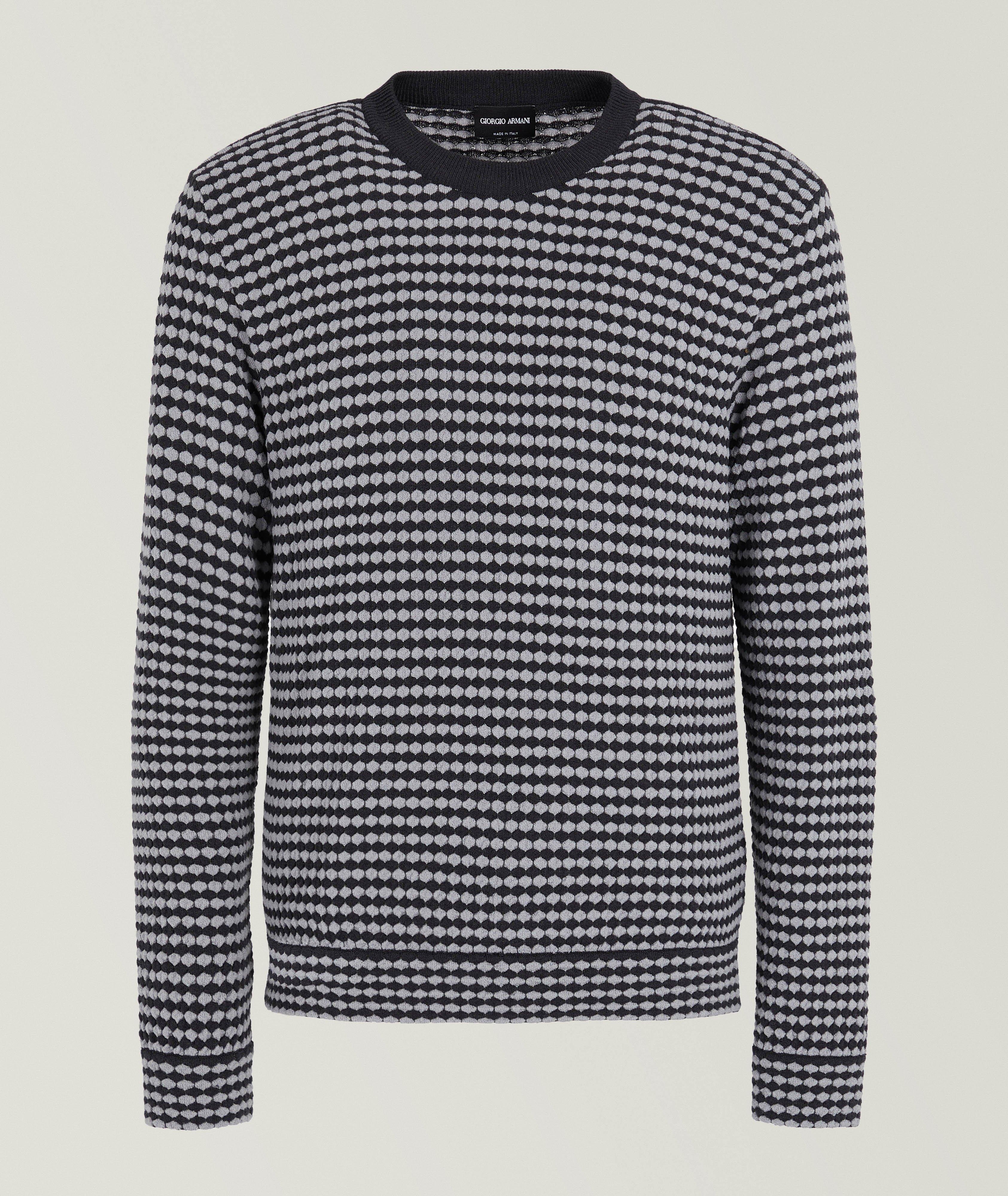 Geometric Jacquard Wool-Blend Sweater image 0