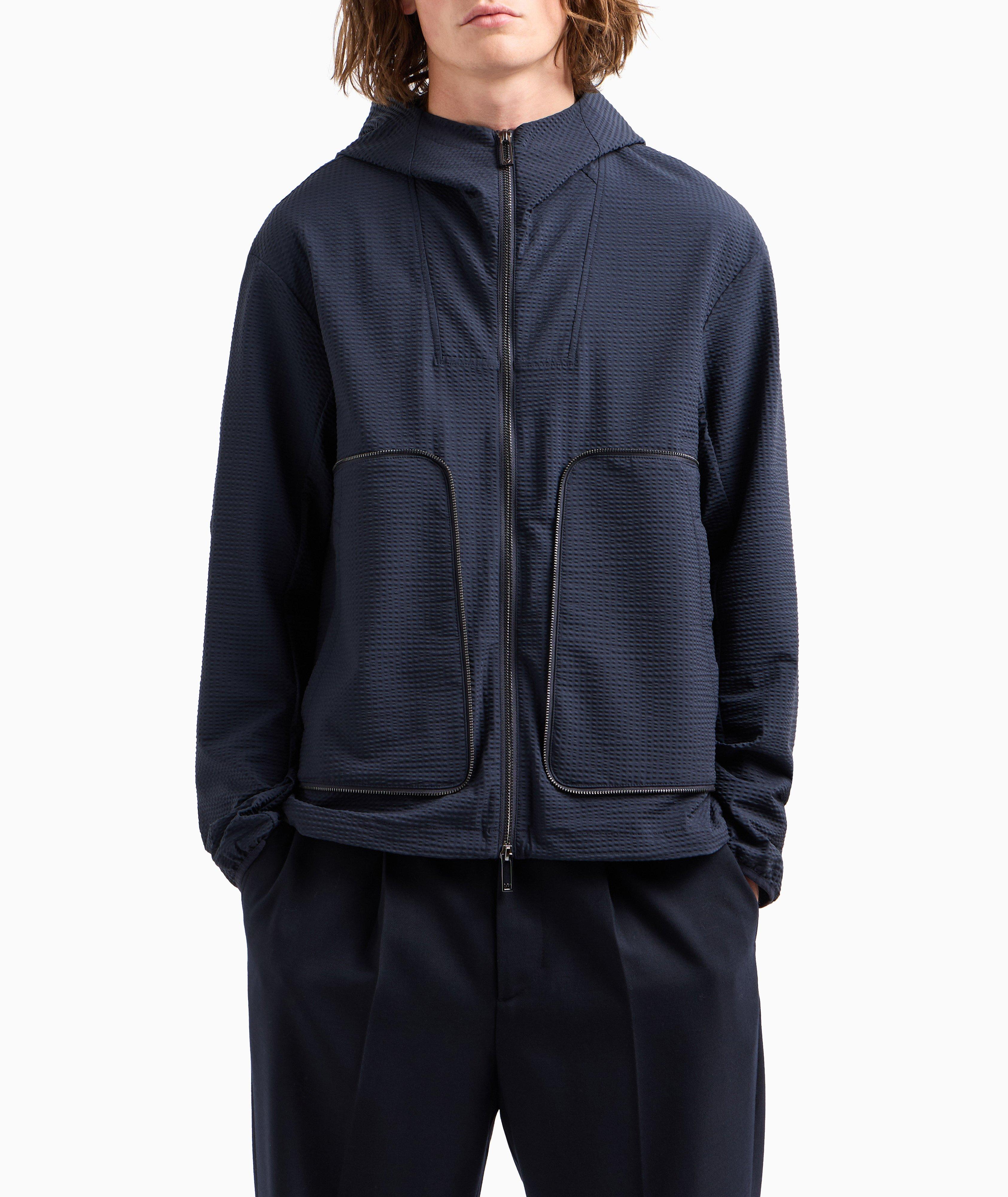 Seerksucker Hooded Blouson image 1