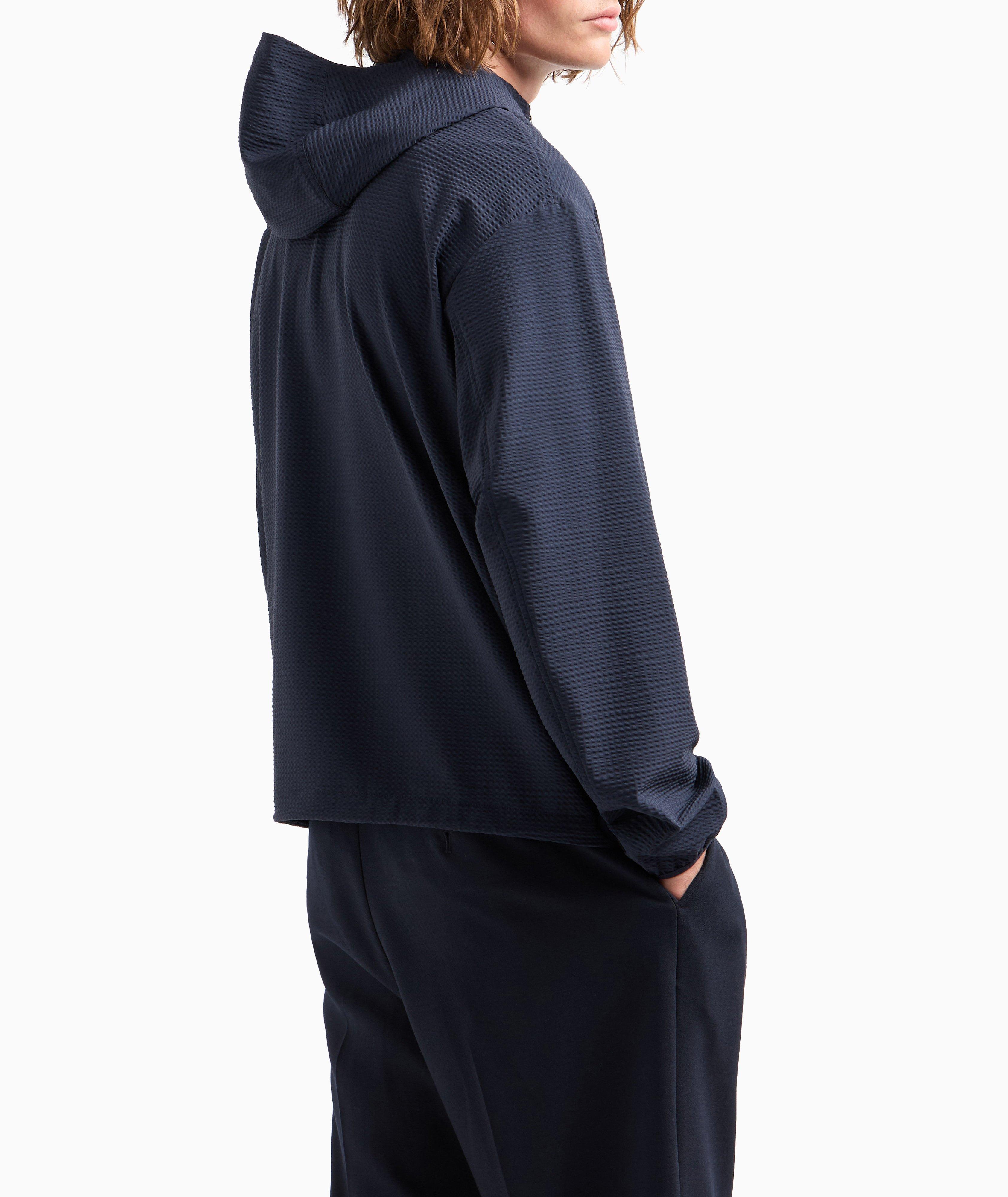 Seerksucker Hooded Blouson image 2