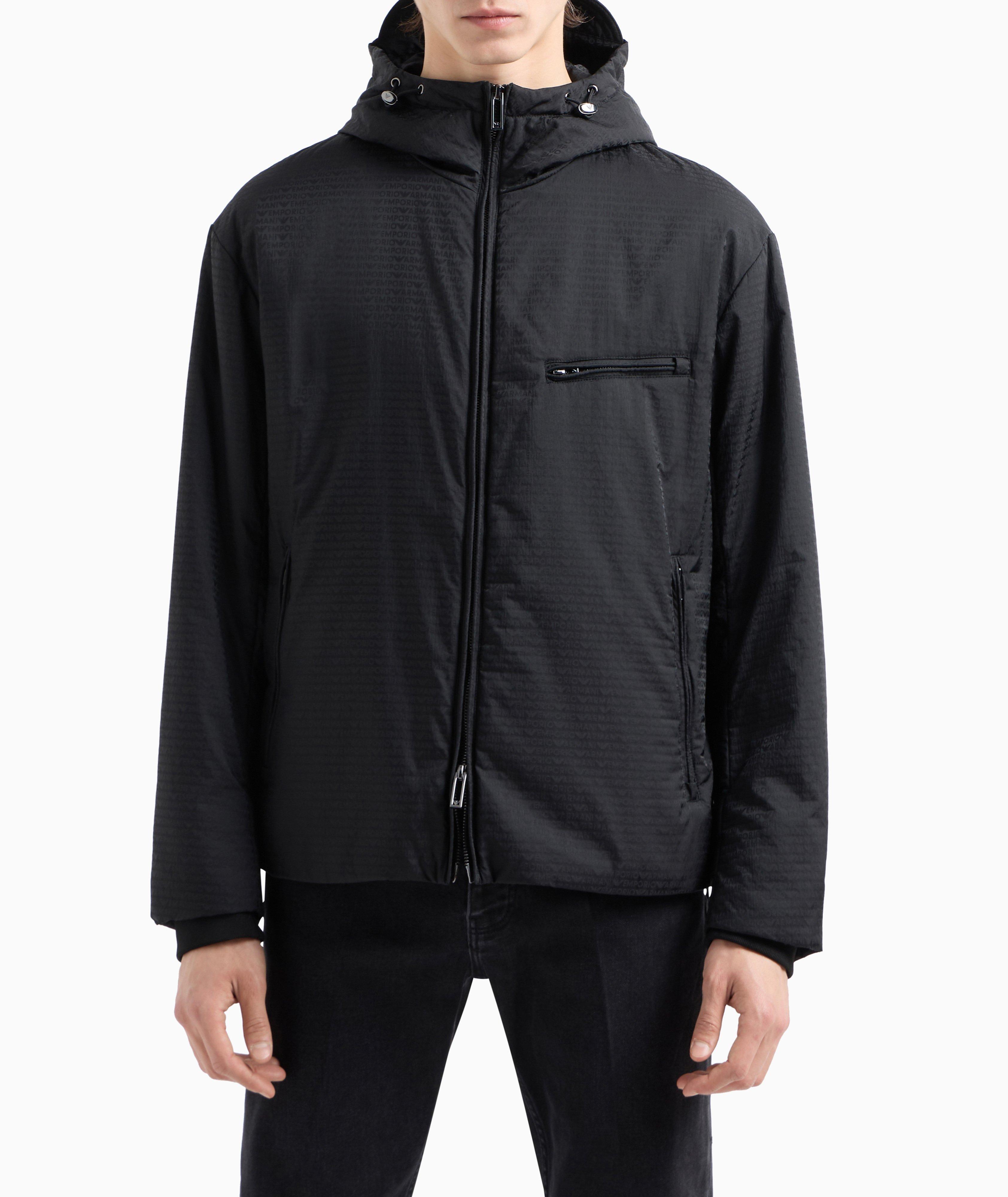 Lightweight Jacquard All-Over Hooded Blouson image 1