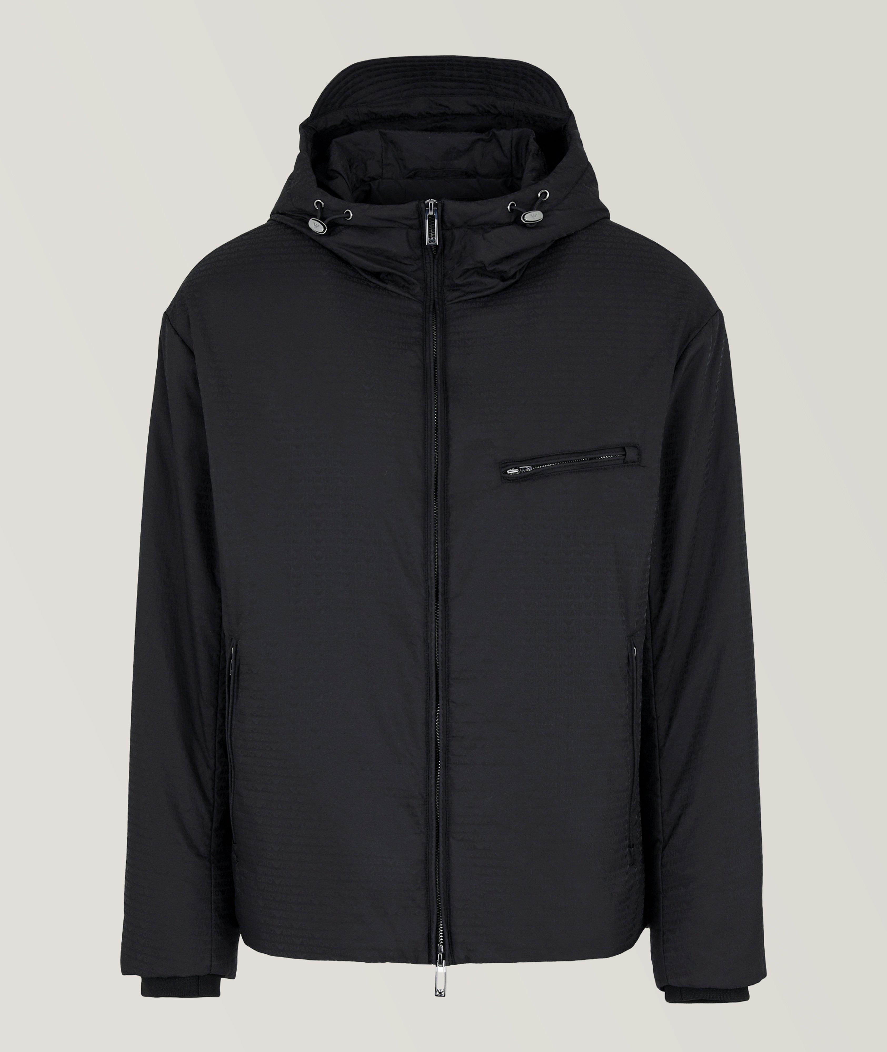 Lightweight Jacquard All-Over Hooded Blouson image 0