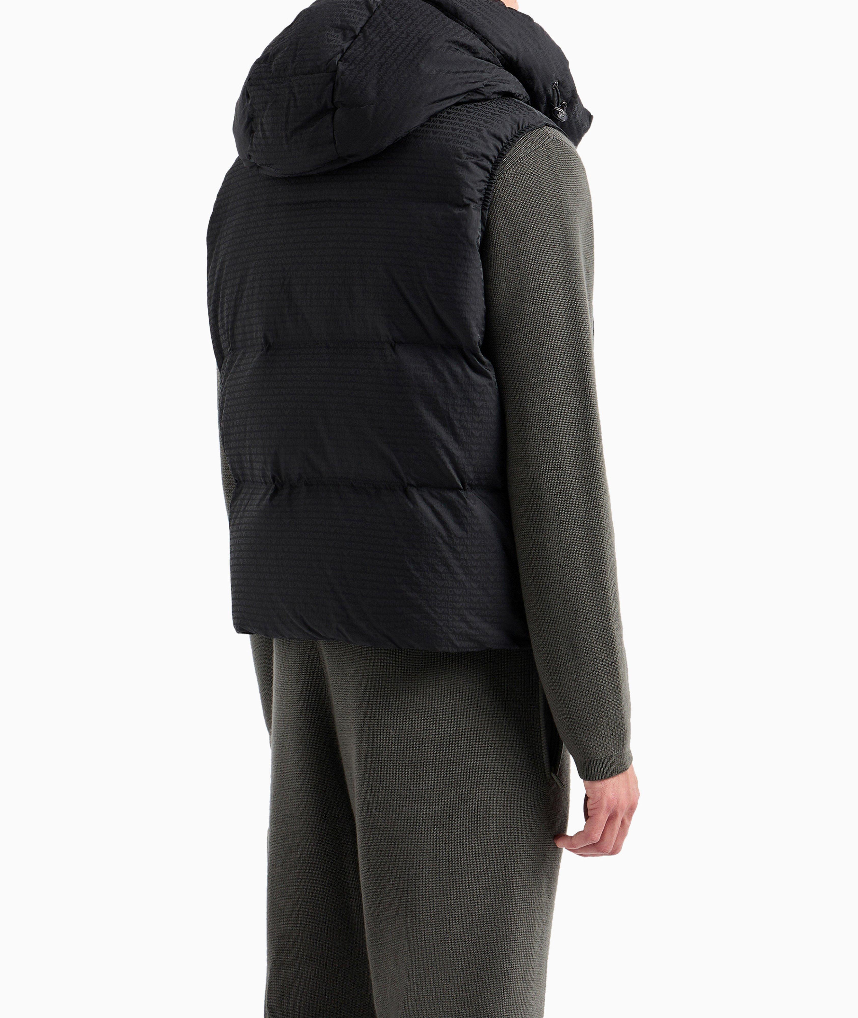 Jacquard Hooded Down Jacket image 2