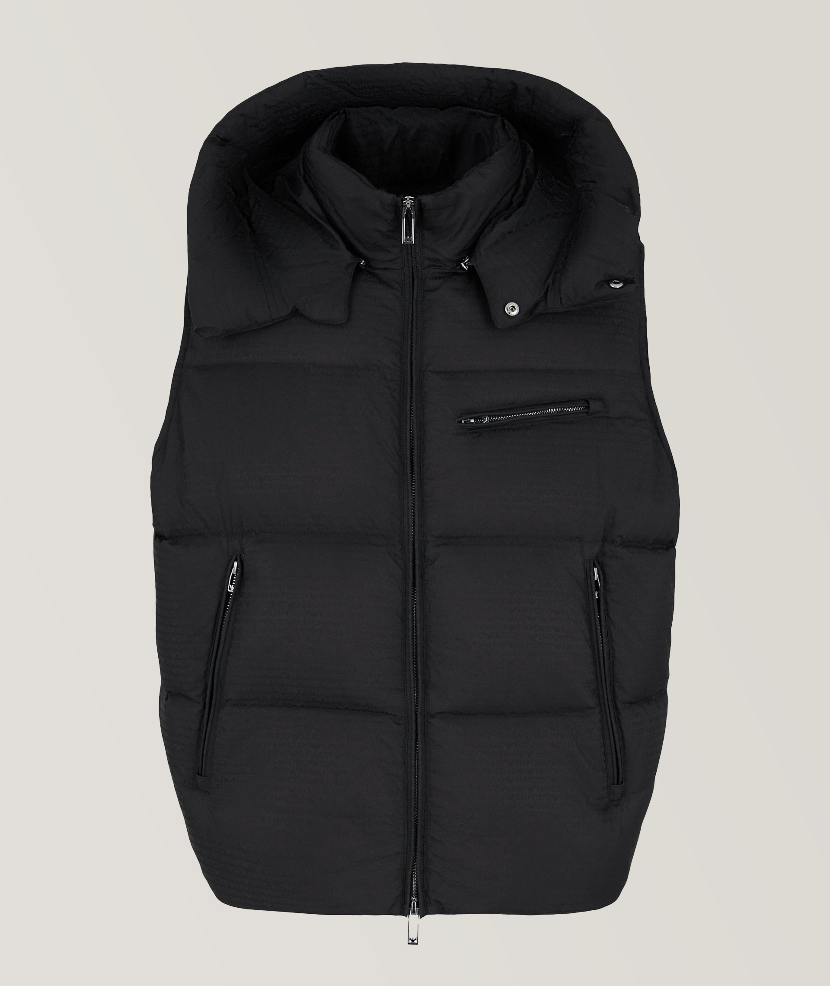 Jacquard Hooded Down Jacket image 0