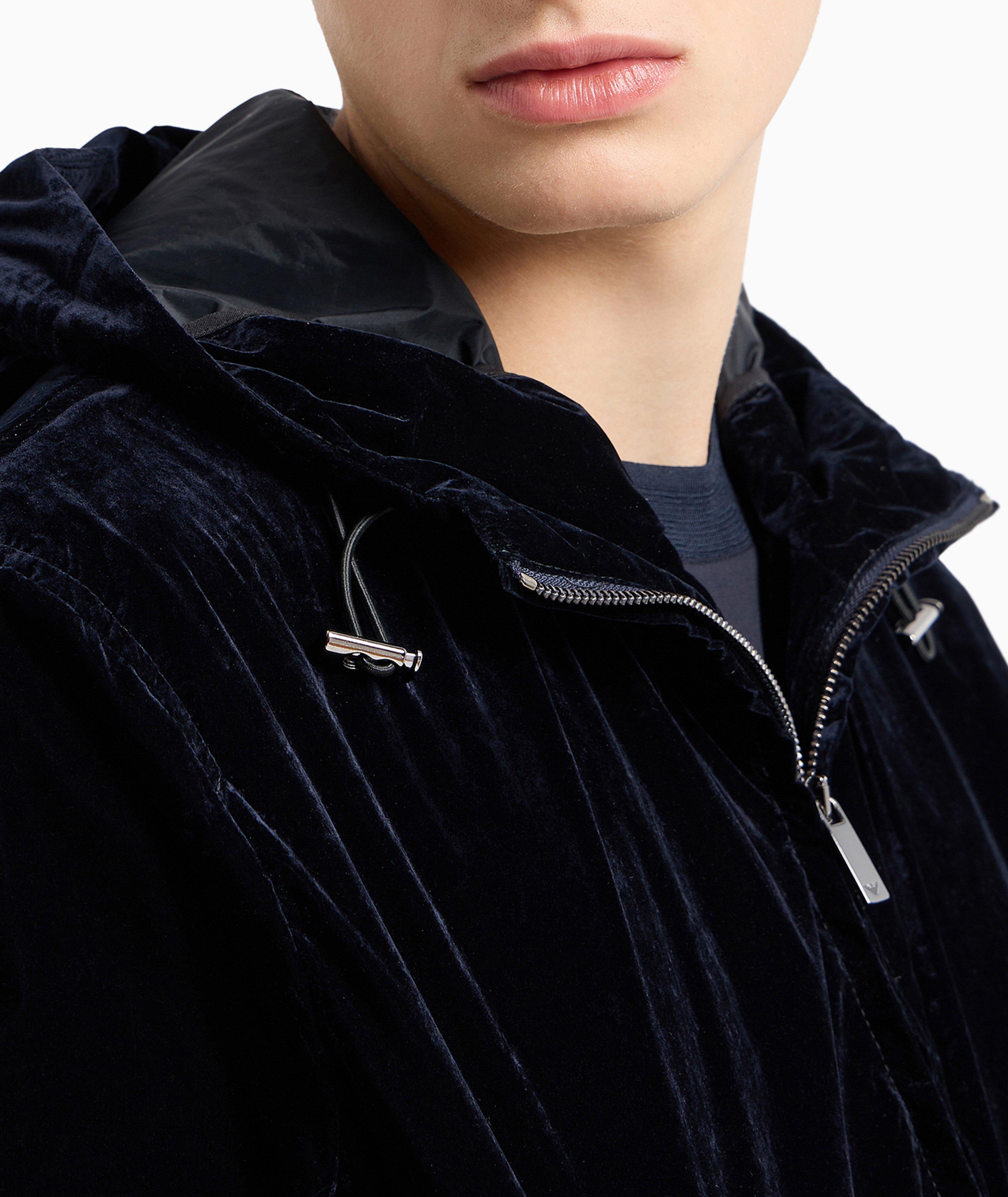 Flocked Hooded Blouson   image 3