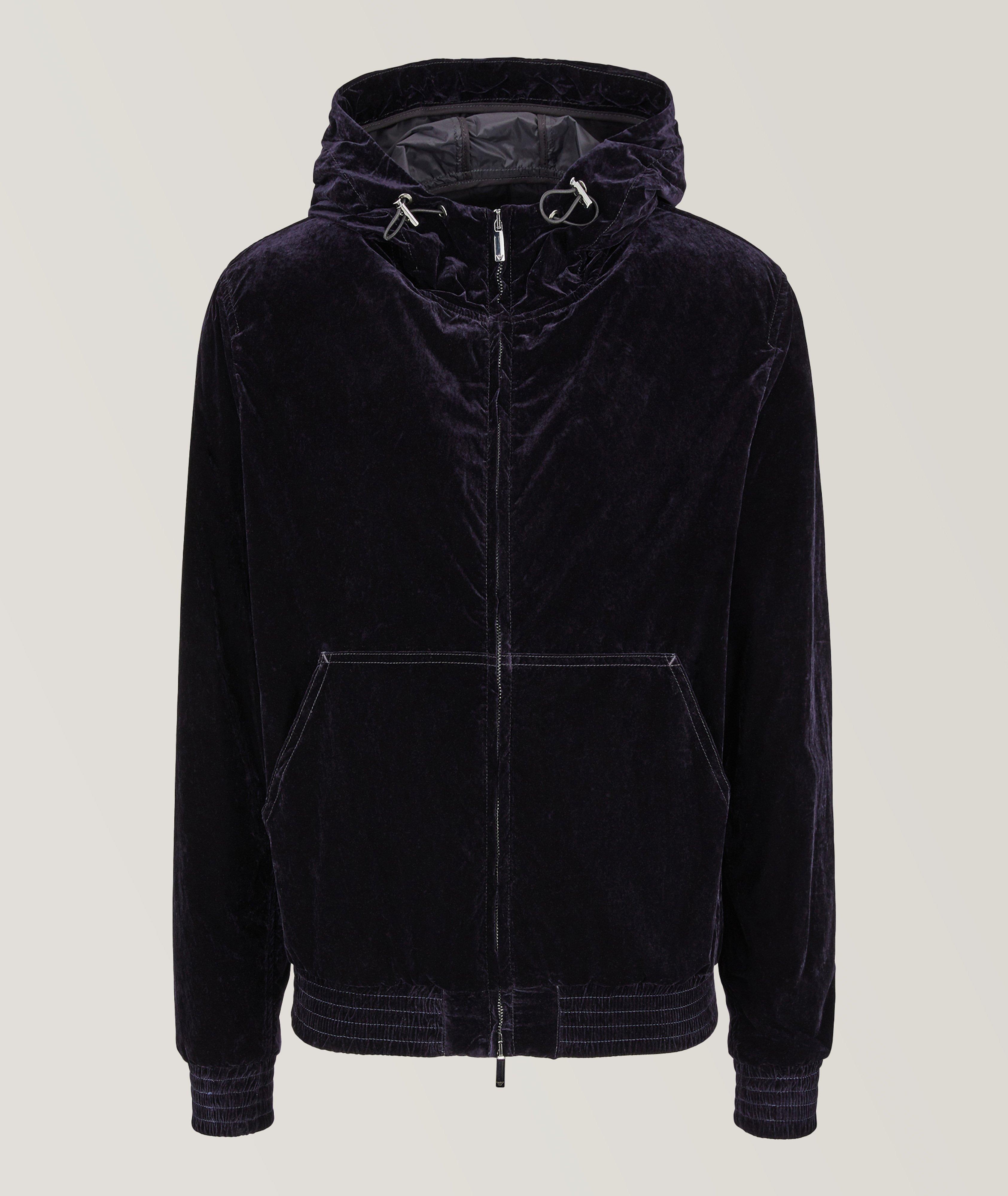 Flocked Hooded Blouson   image 0