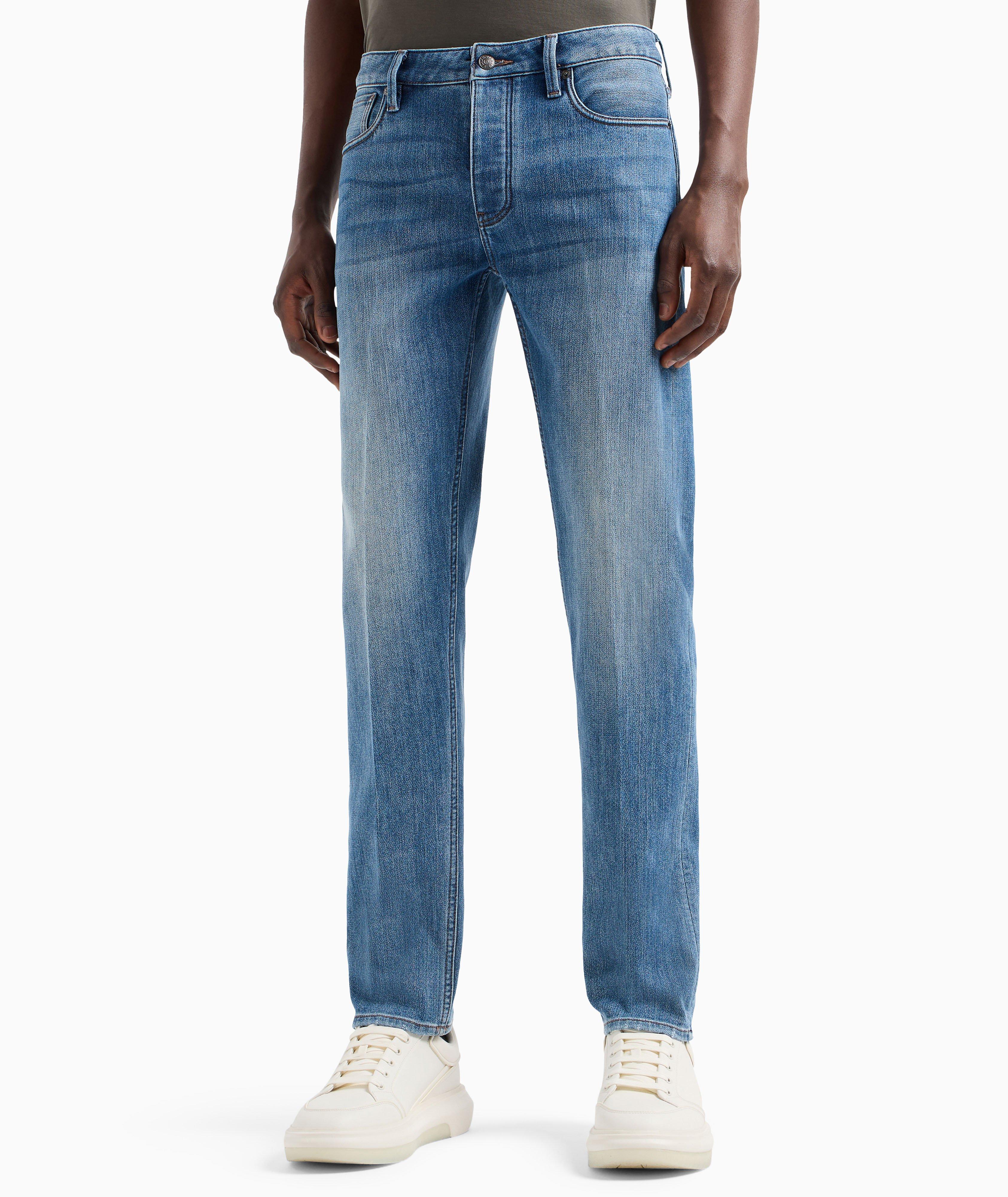 J75 Stone-Washed Denim Jeans image 1