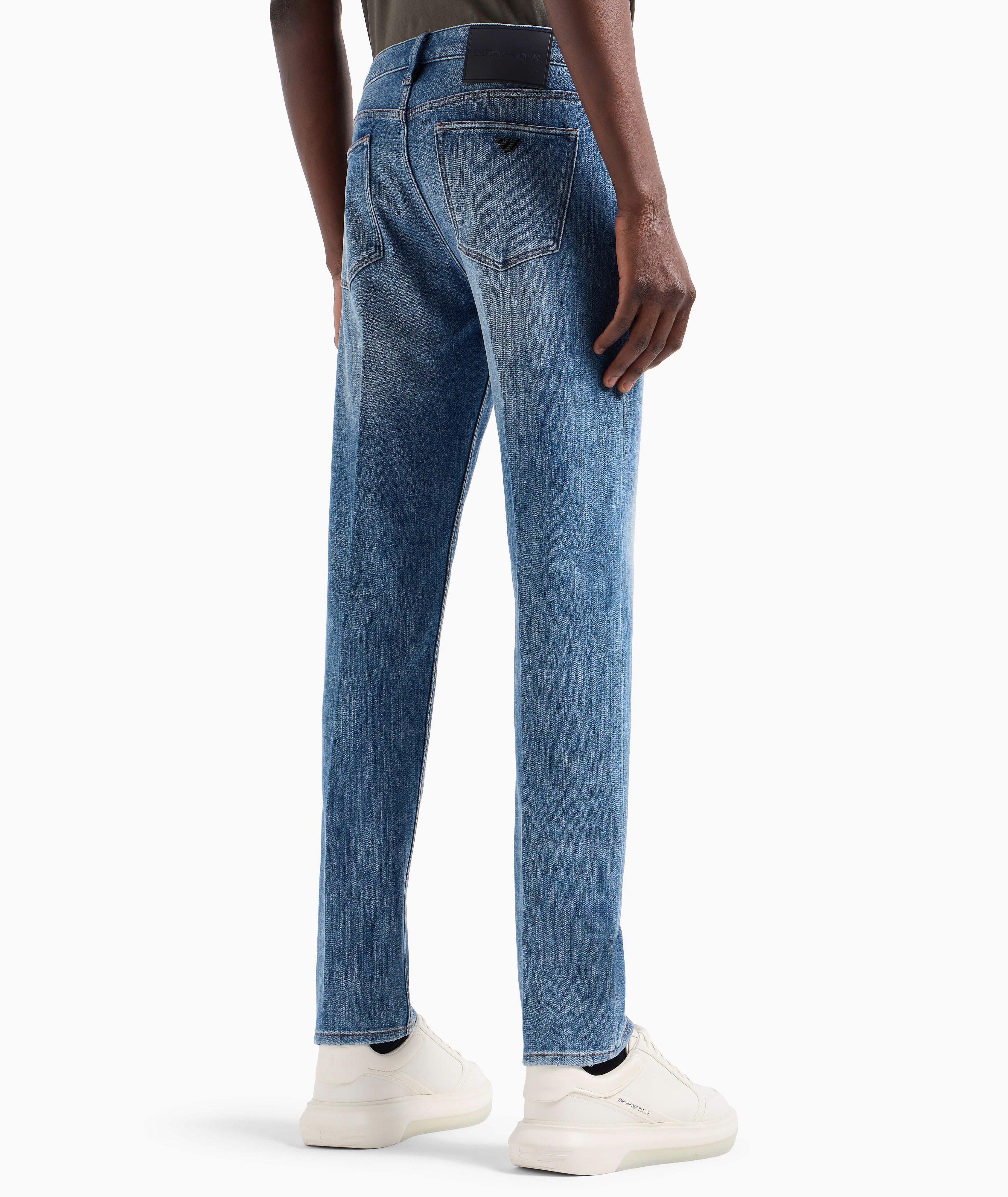 J75 Stone-Washed Denim Jeans image 2